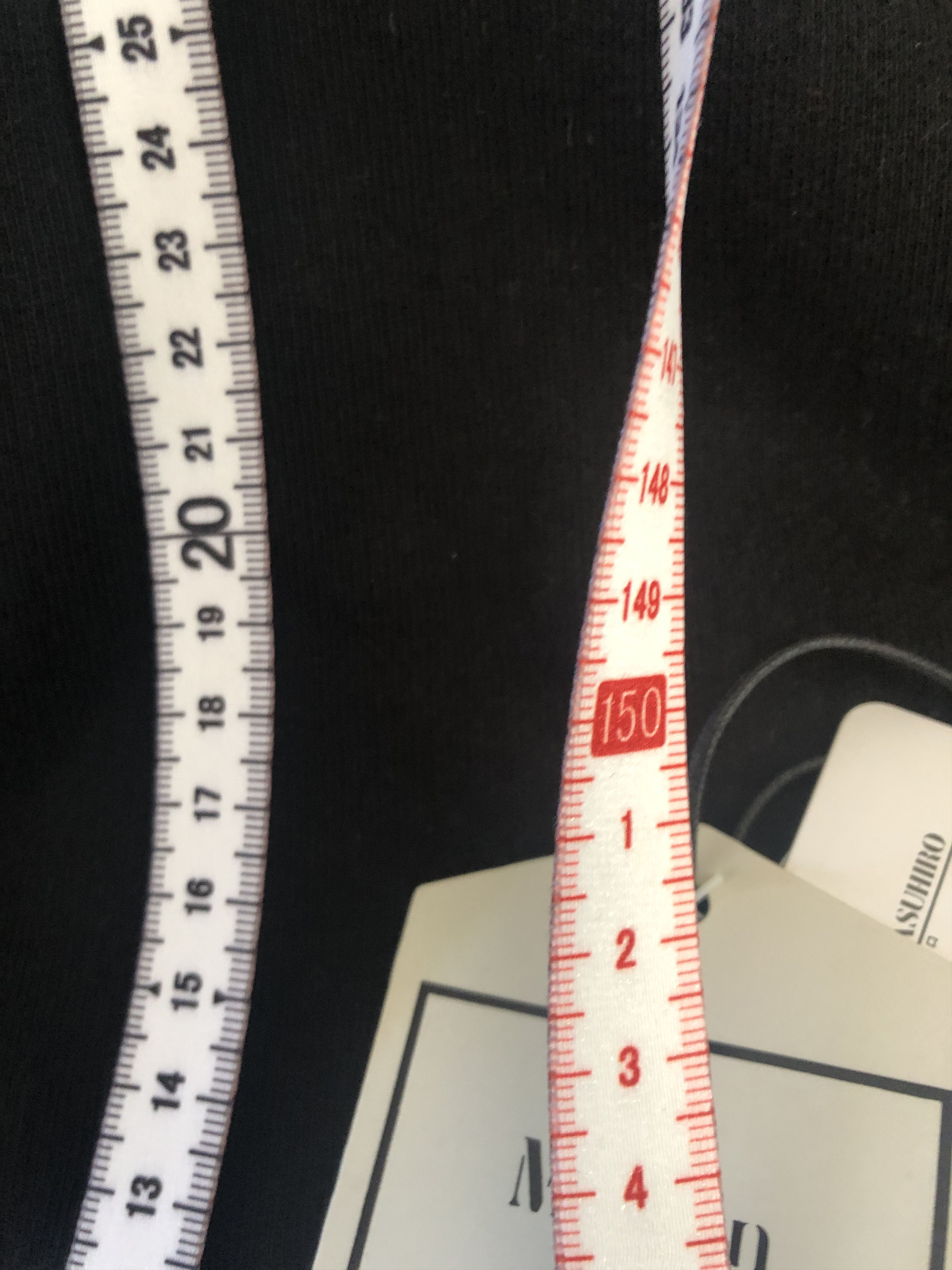 Maison Mihara Yasuhiro Measuring Tape Hoodie 50-Oversized