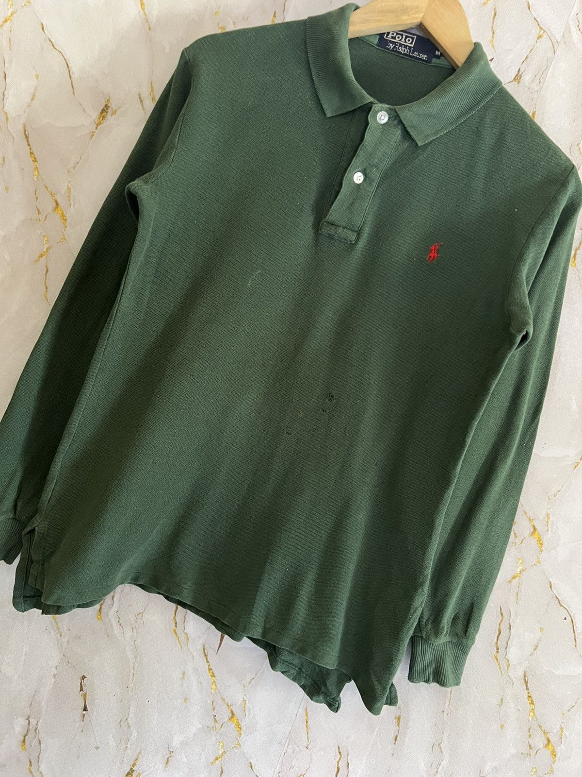 Polo Ralph Lauren Polo Ralph Lauren Long Sleeve Collar T-Shirt – Small Logo Size US M / EU 48-50 / 2 - 5 Thumbnail
