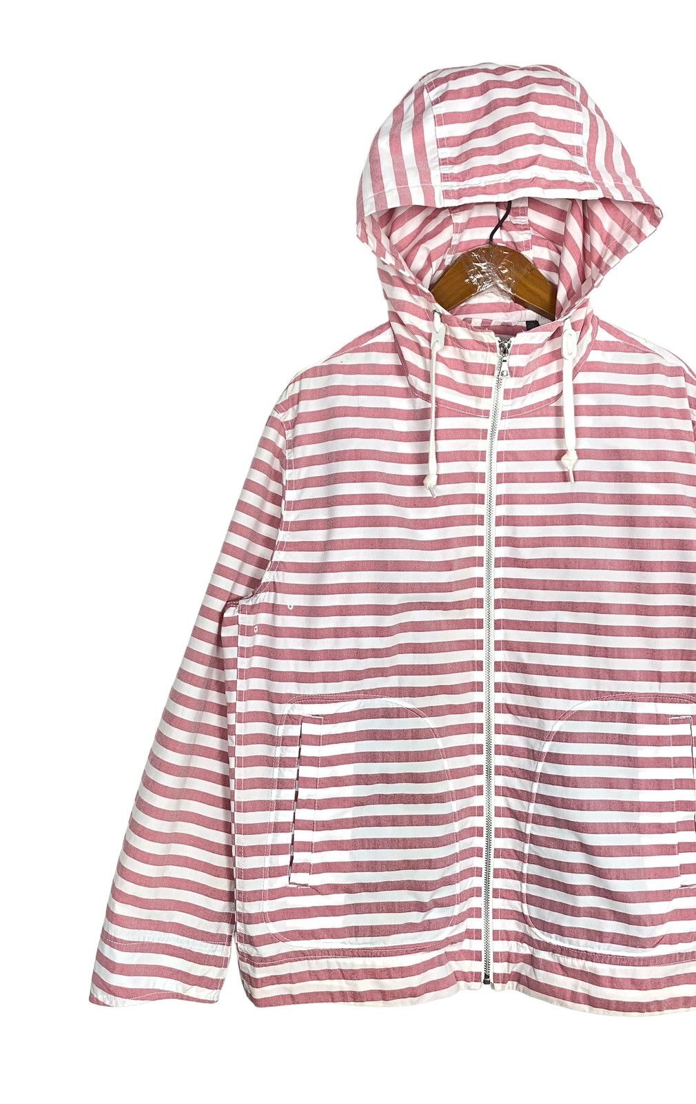 Uniqlo Rare‼️ Uniqlo Hoodie Stripe Size L / US 10 / IT 46 - 2 Thumbnail
