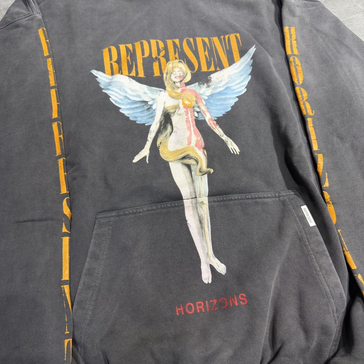 Represent Clo. Represent Reborn Hoodie Aged Black Size US L / EU 52-54 / 3 - 2 Thumbnail