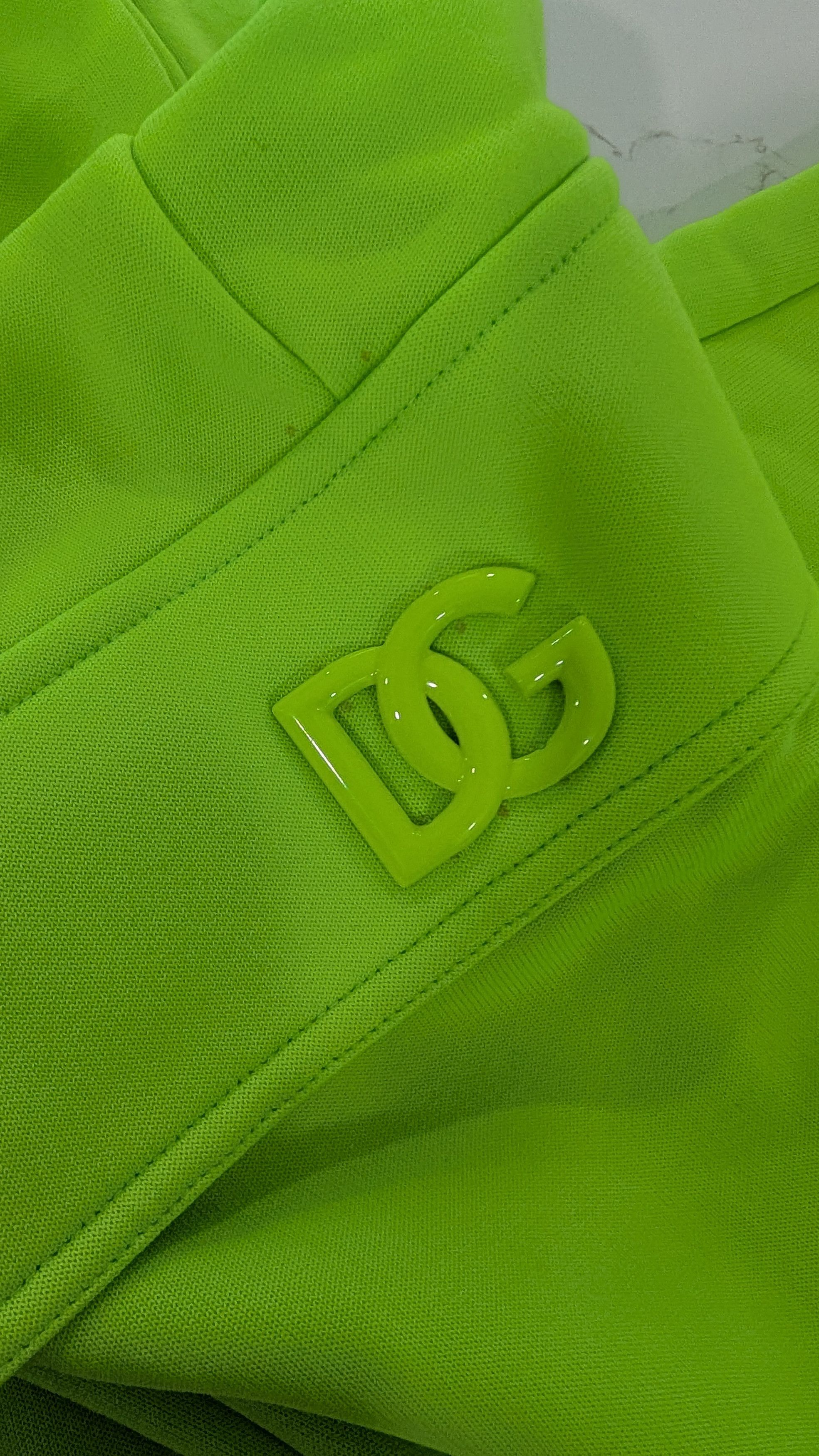 Dolce & Gabbana DOLCE & GABBANA Neon Green Cargo Jogger Pants Size US 40 / EU 56 - 4 Thumbnail