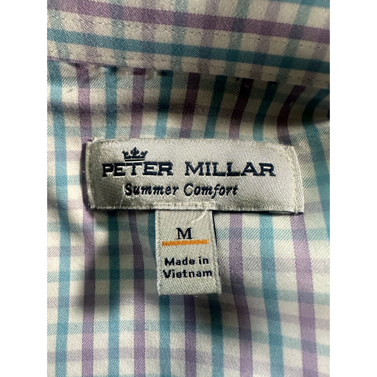 Peter Millar Peter Millar Summer Comfort Mens Med Long Sleeve Button Down Size US M / EU 48-50 / 2 - 8 Thumbnail