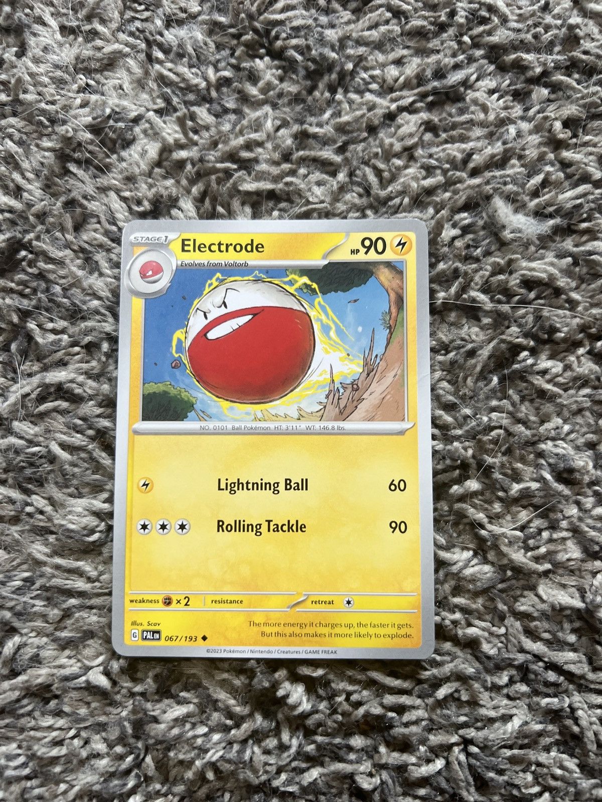 Hypebeast × Nintendo × Pokemon 2023 Pokémon Electrode Stage 1 Card Size ONE SIZE - 1 Thumbnail