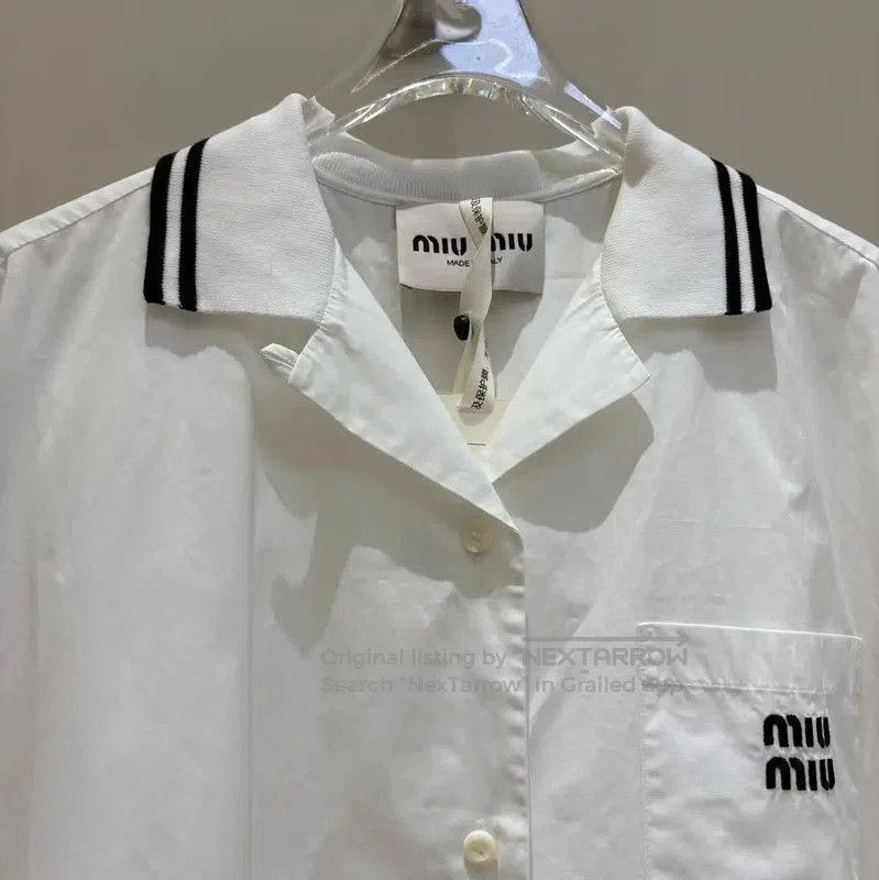 Miu Miu Miu Miu Summer White Cotton Dress . Size M / US 6-8 / IT 42-44 - 3 Thumbnail