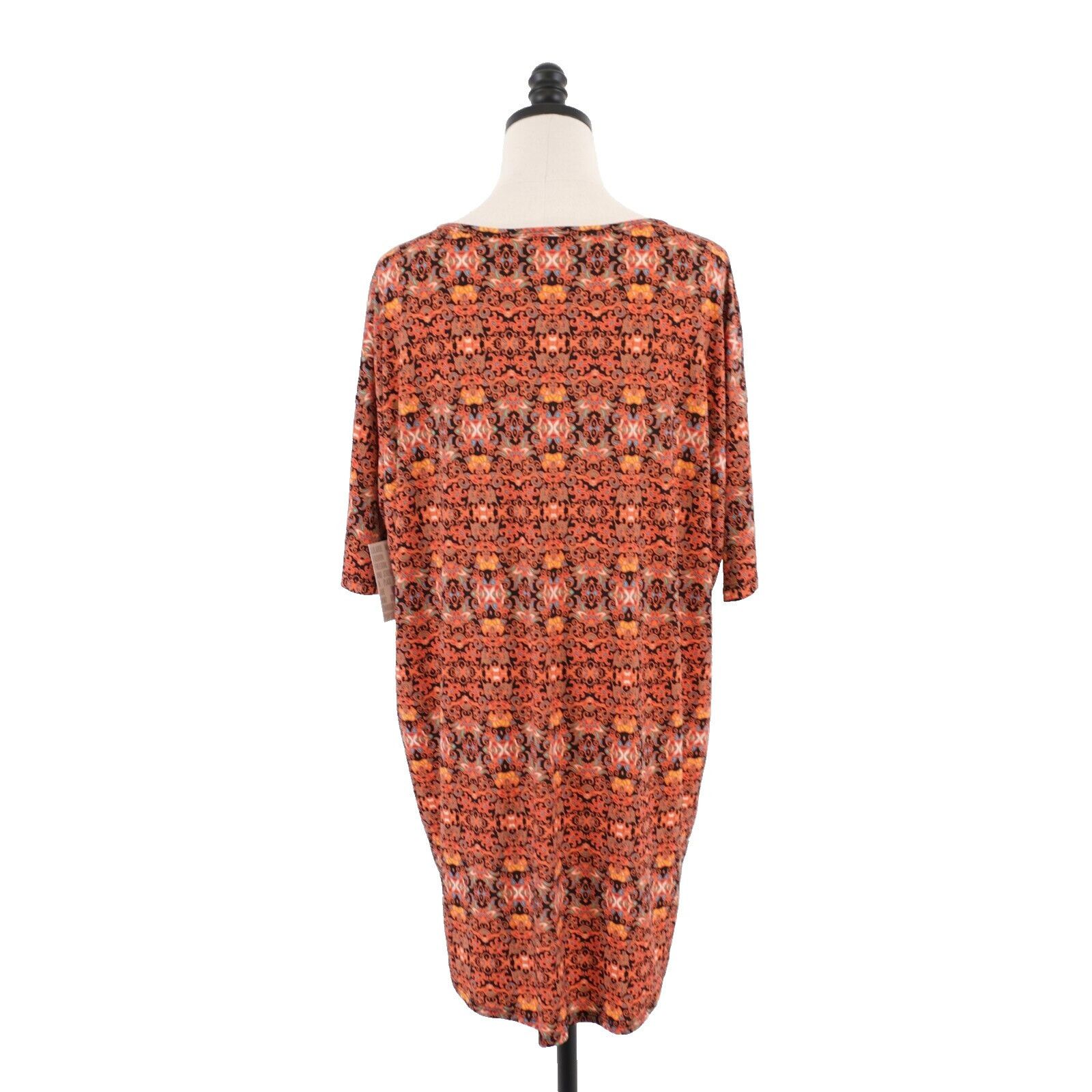 Designer NEW LuLaRoe Irma Loose Orange Tunic Top Long Shirt Tail Top Size M / US 6-8 / IT 42-44 - 6 Thumbnail