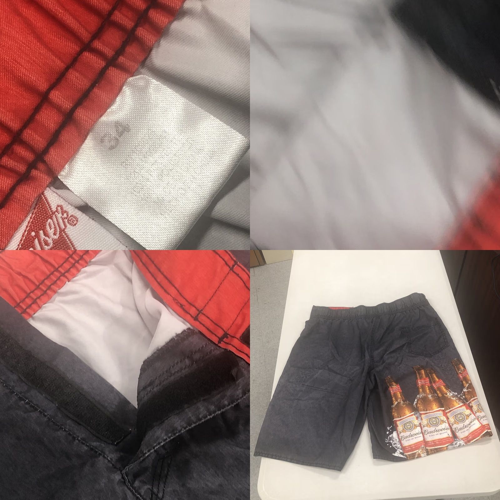 Budweiser Mens Board Shorts Swim Trunks Budweiser Anheuser-Busch 2014 Dark Gray SZ 34 Mens Size US 34 / EU 50 - 8 Thumbnail