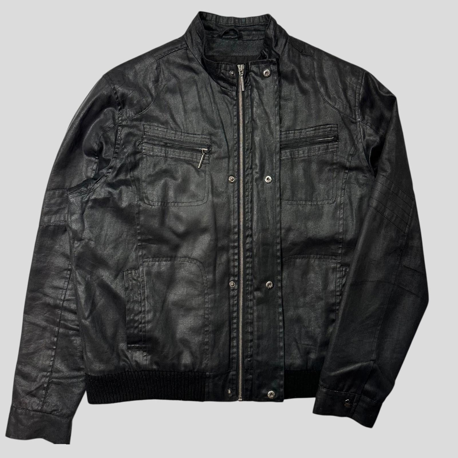 Katharine Hamnett London Kathrine Hamnett 00’s Poly Cotton Moto Bomber Jacket - M/L Size US M / EU 48-50 / 2 - 2 Thumbnail
