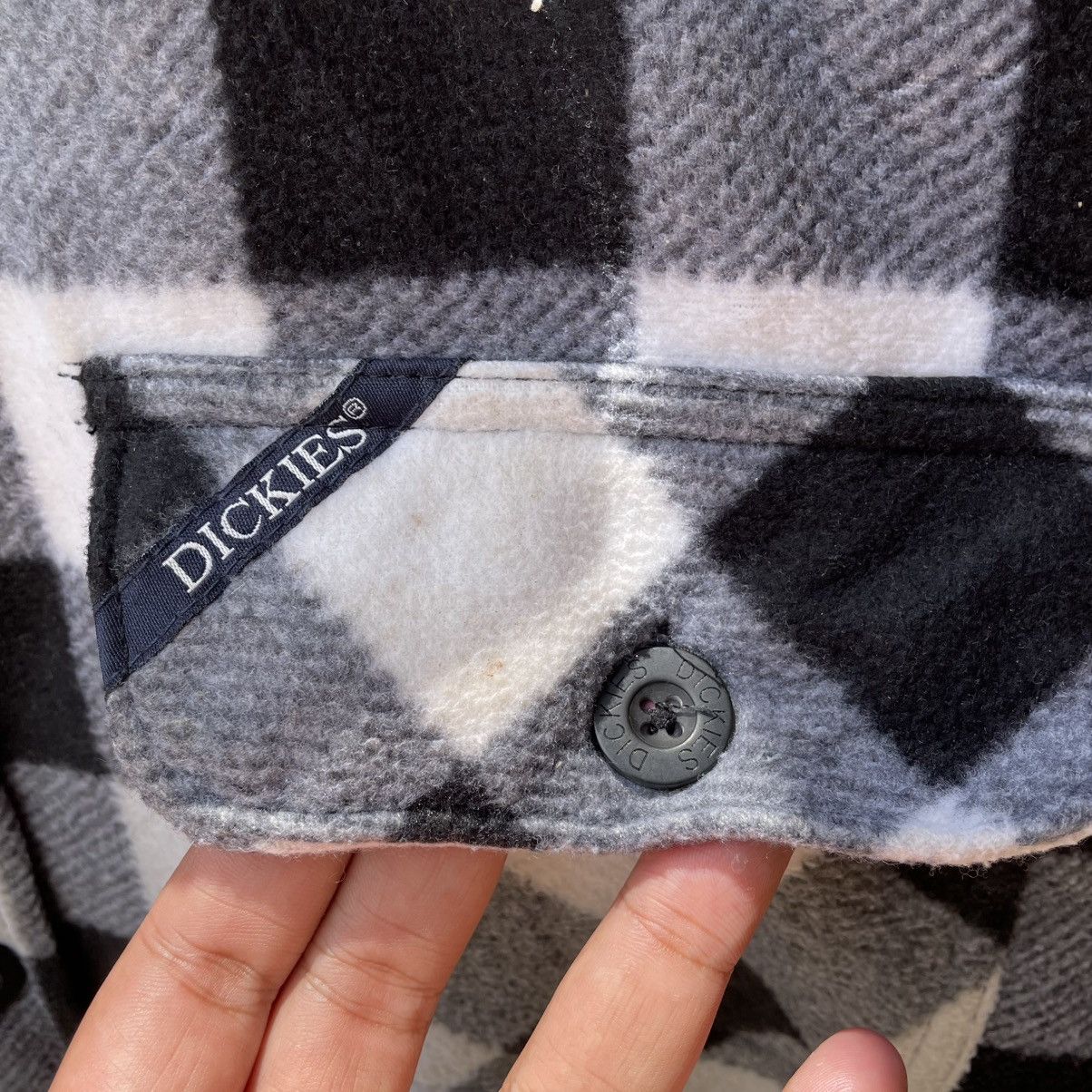 Dickies × Vintage 🔥Vintage Dickies Double Pockets Checkerd Fleece Jacket Size US M / EU 48-50 / 2 - 8 Thumbnail