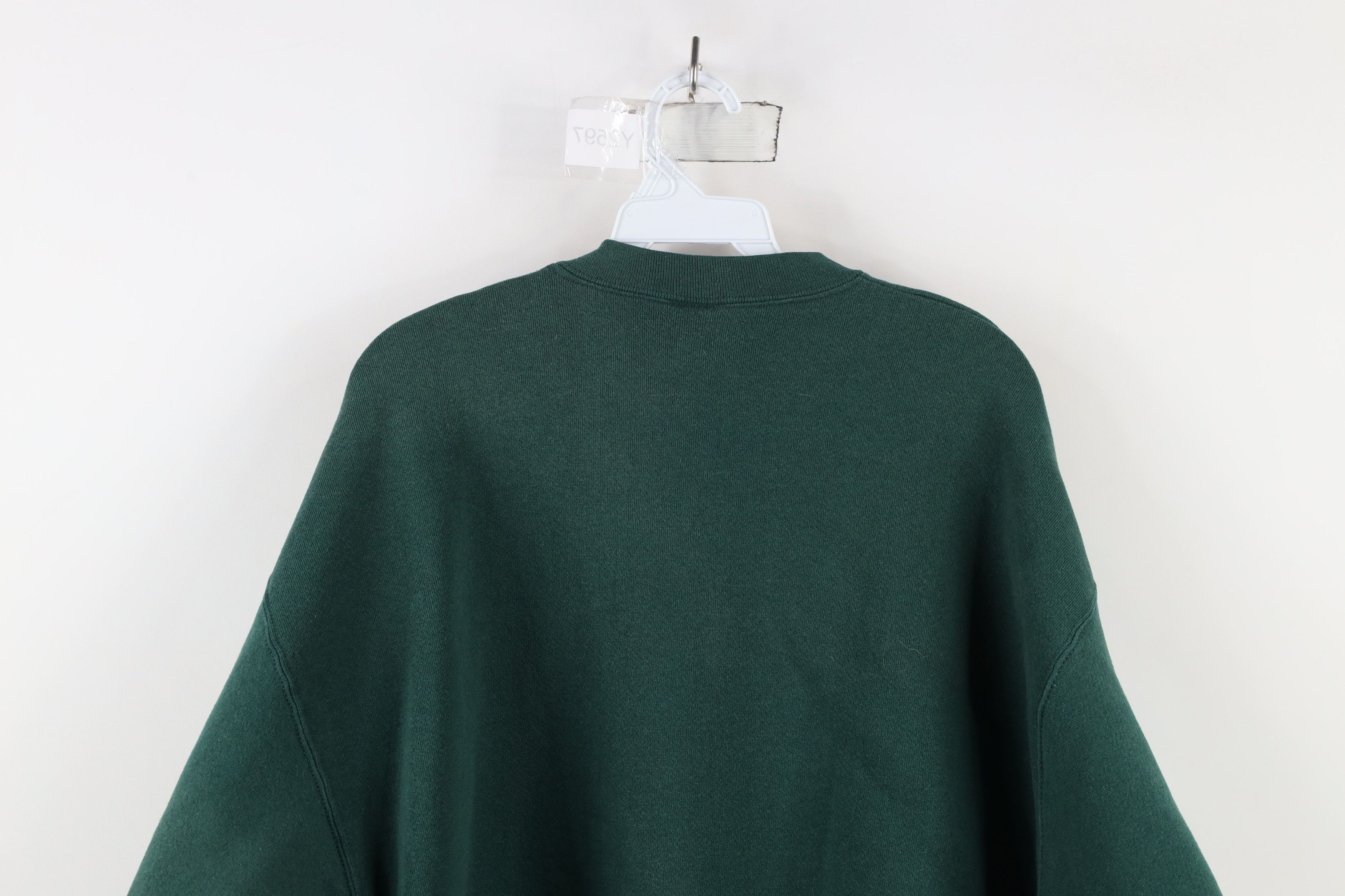 Vintage Vintage 90s Streetwear Crewneck Sweatshirt Hunter Green USA Size US XL / EU 56 / 4 - 11 Thumbnail