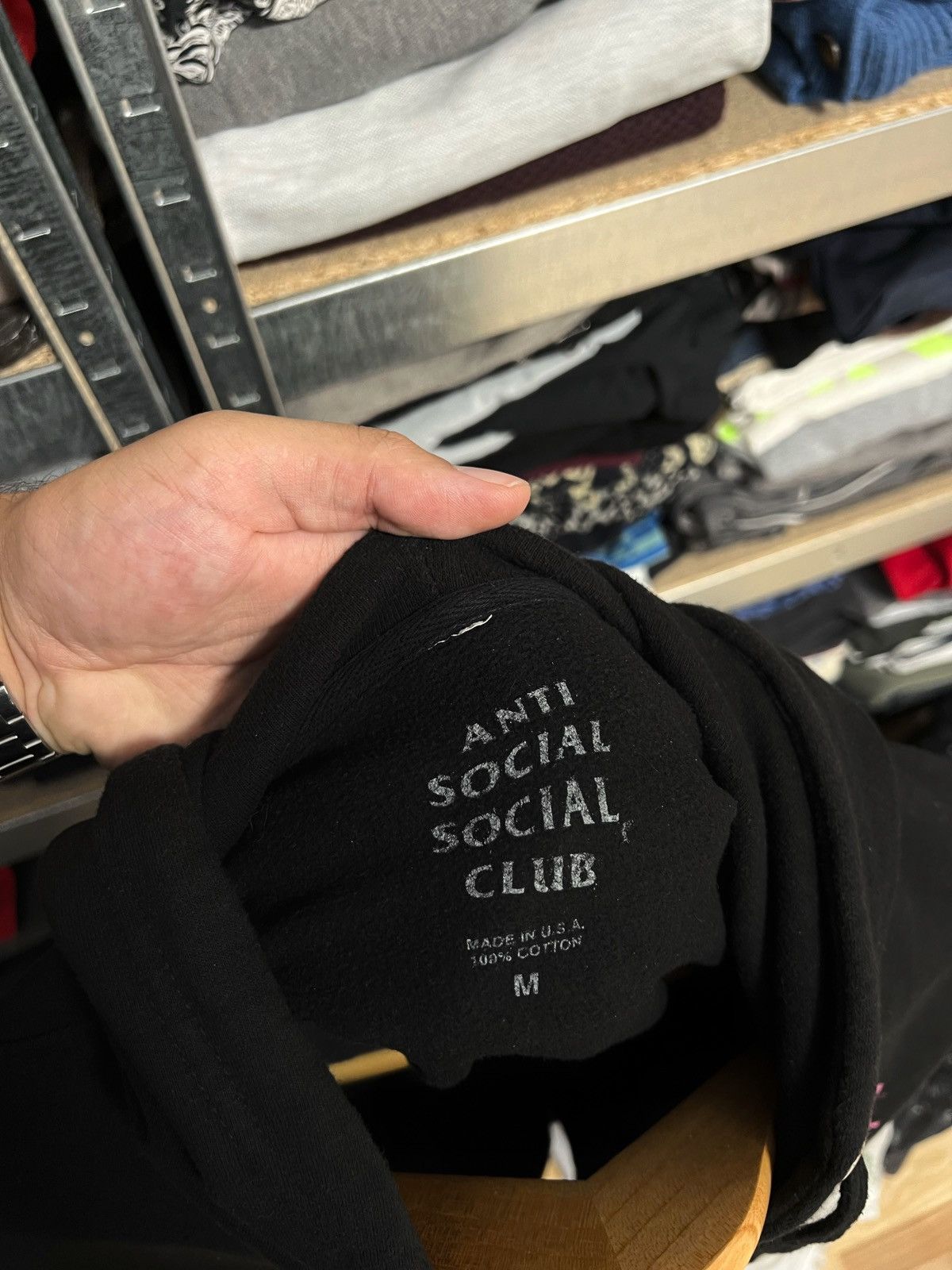 Anti Social Social Club Anti Social Social Club Black Hoodie Camo Pink Logo Size M Size US M / EU 48-50 / 2 - 6 Thumbnail