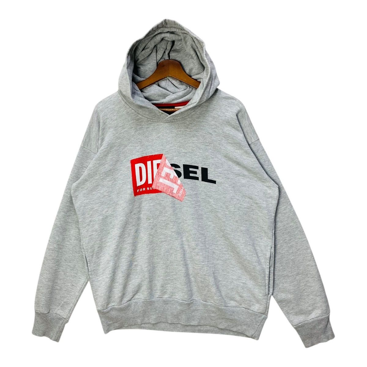 Vintage Diesel Hoodie Sweatshirt Big Spellout Size Small