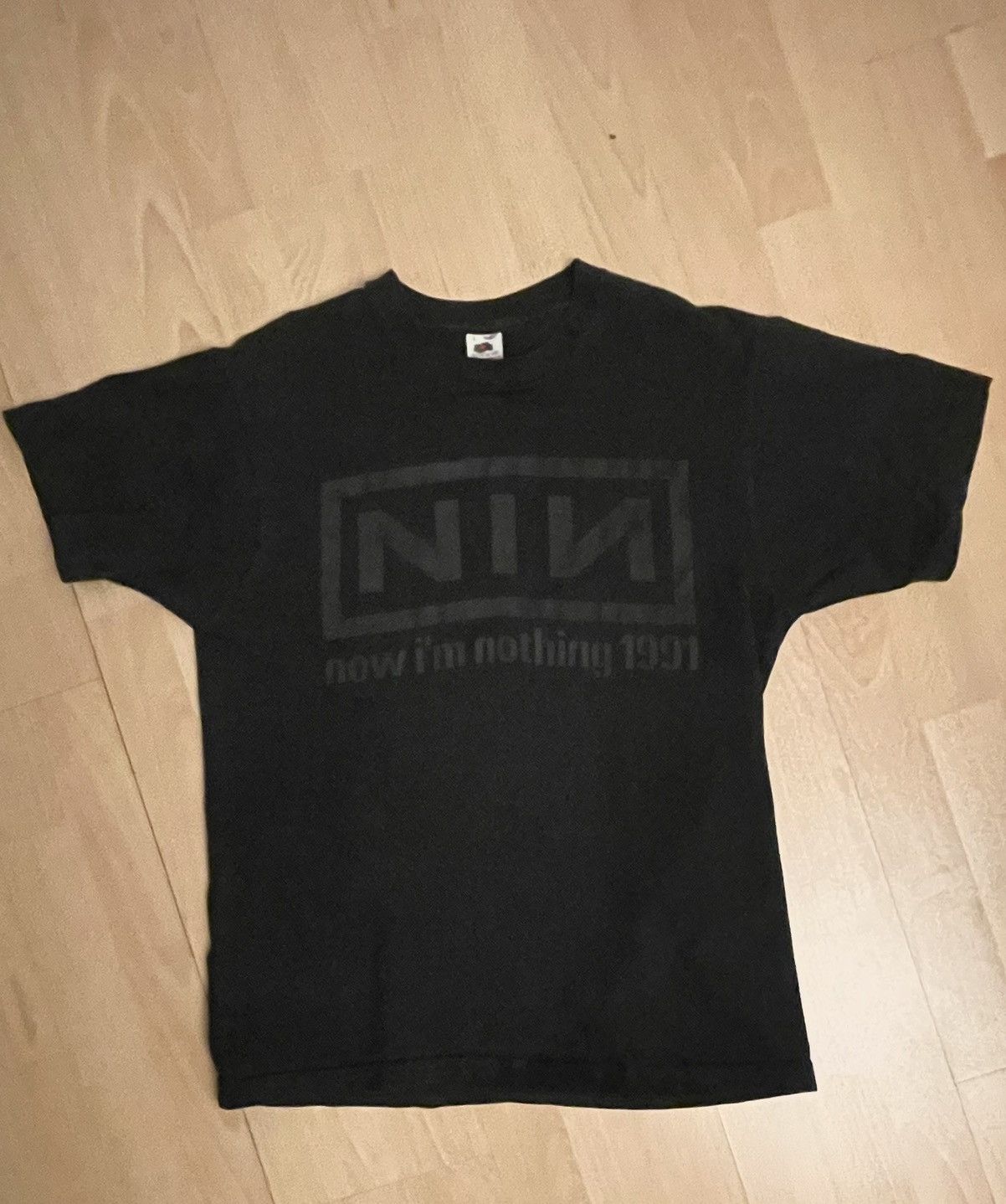 image of Band Tees x Vintage Nine Inch Nails Now I’M Nothing 1991 Tee in Black, Men's (Size Large)