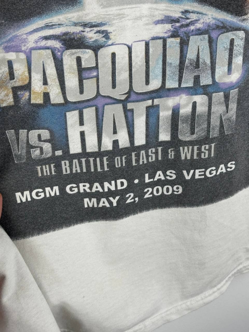 Band Tees × Gildan × Vintage VINTAGE 2009 Pacquiao vs Hatton Boxing Promo Rap Tee Gildan Size US XL / EU 56 / 4 - 6 Thumbnail