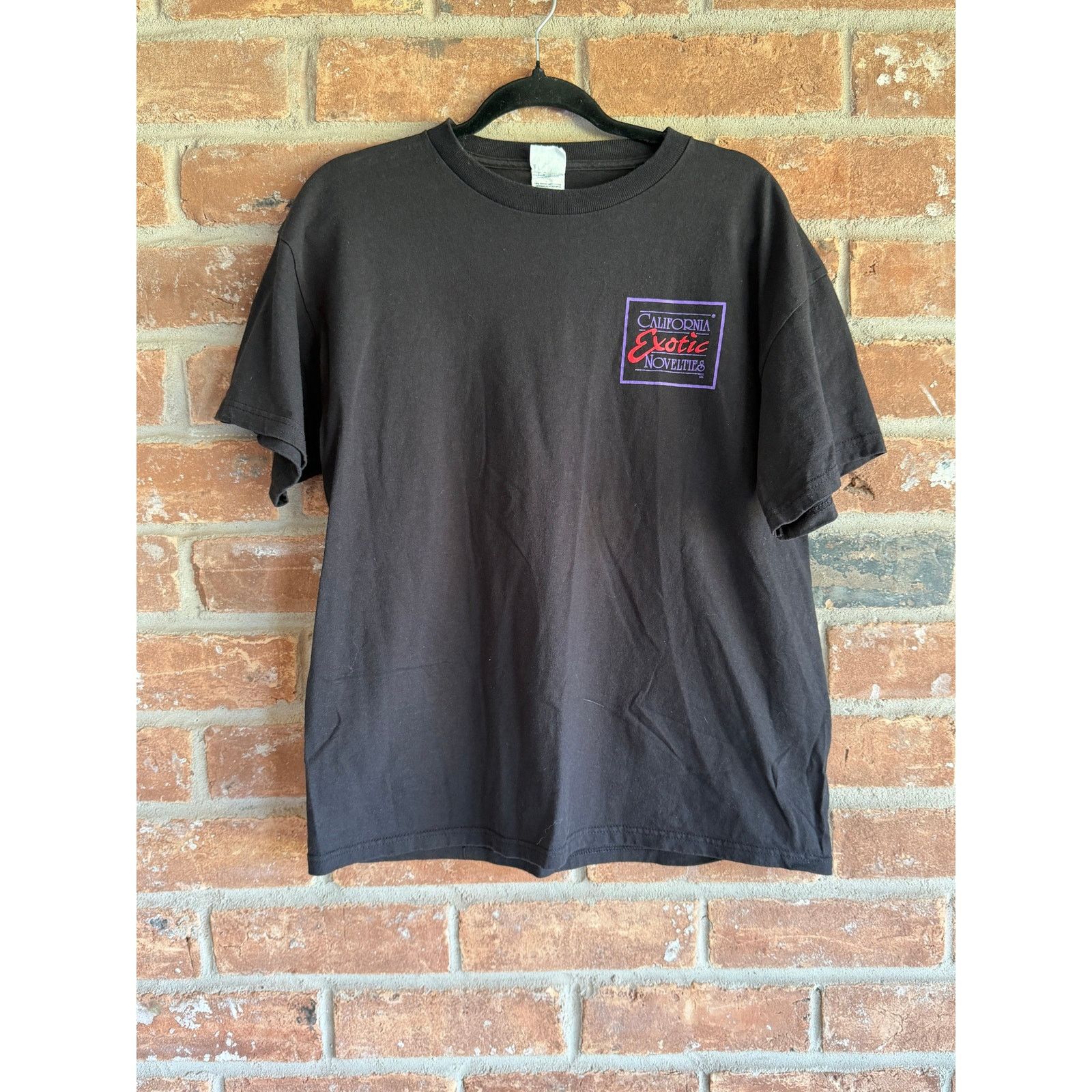 Vintage California Exotic Novelties Tee Black Y2K Large