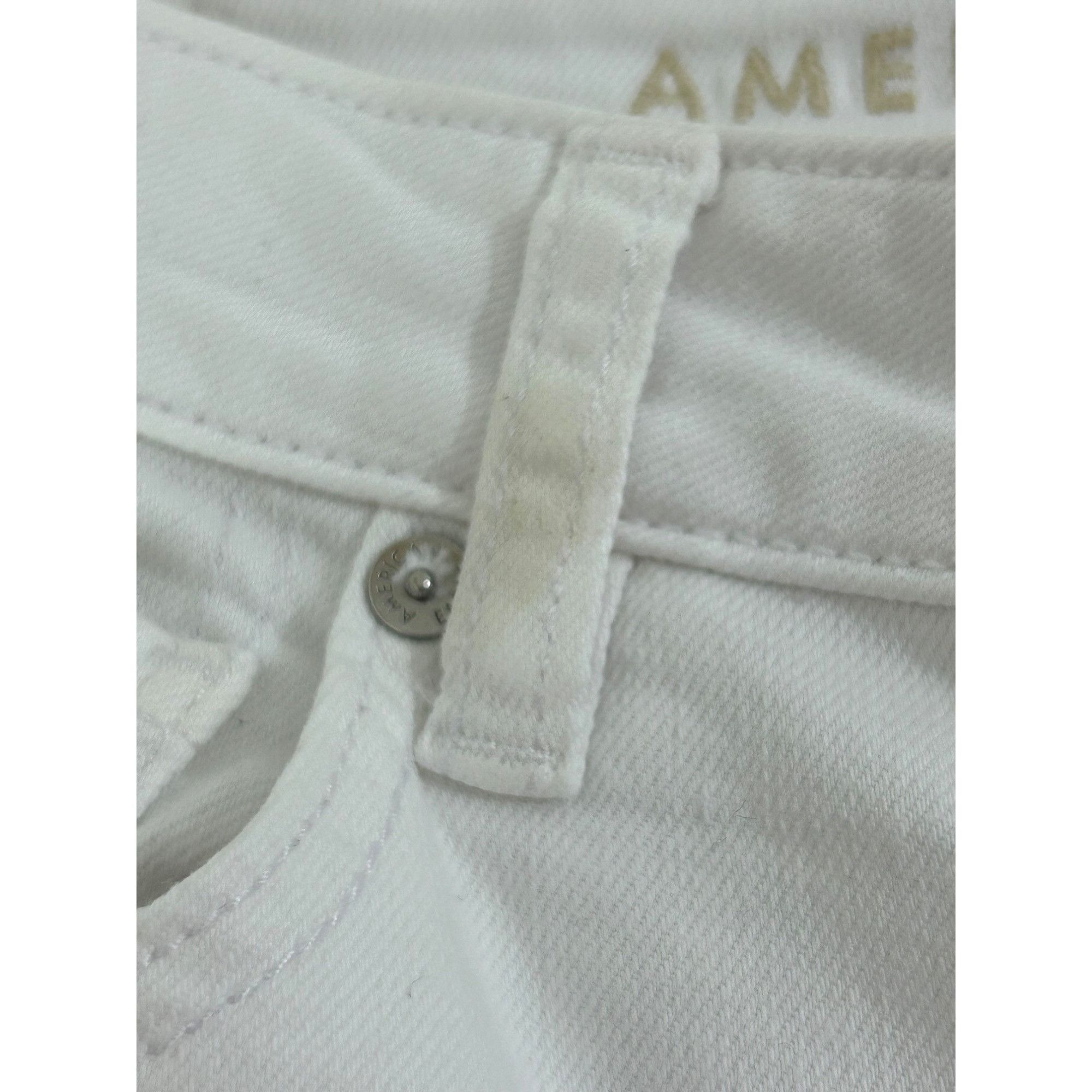 American Eagle Outfitters American Eagle Women’s White Jeans 8 Regular Ankle Tapered S Size 30" / US 8 / IT 44 - 8 Thumbnail