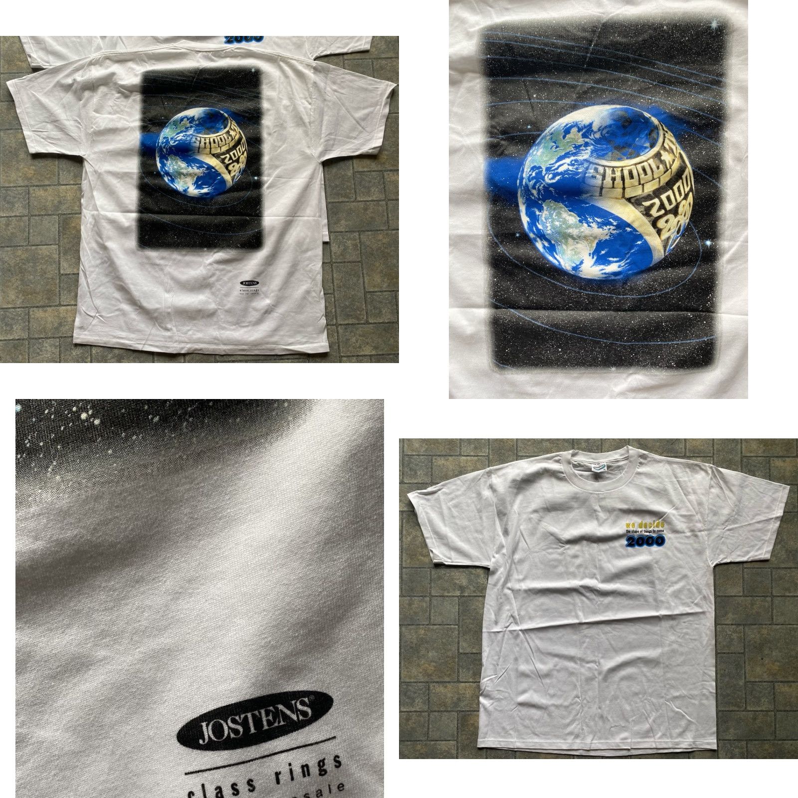 Vintage VINTAGE Y2K 2000 CLASS RING SHIRTS Men’s XL World Globe Jostens Jerzees Lot Of 4 Size US XL / EU 56 / 4 - 10 Thumbnail