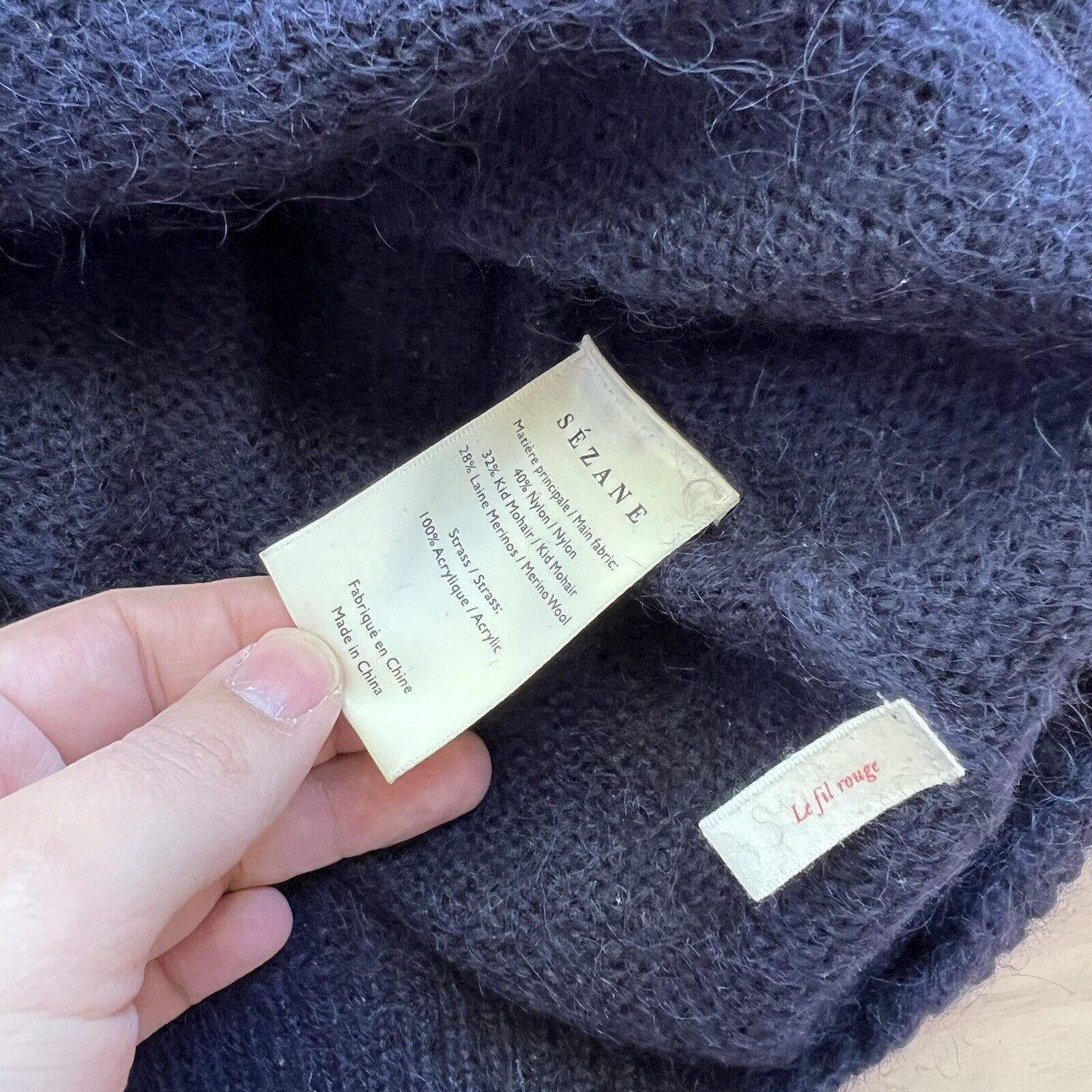 Sezane La Maille Sezane Sweater Women's XL Blue Mohair Wool Size XL / US 12-14 / IT 48-50 - 6 Thumbnail