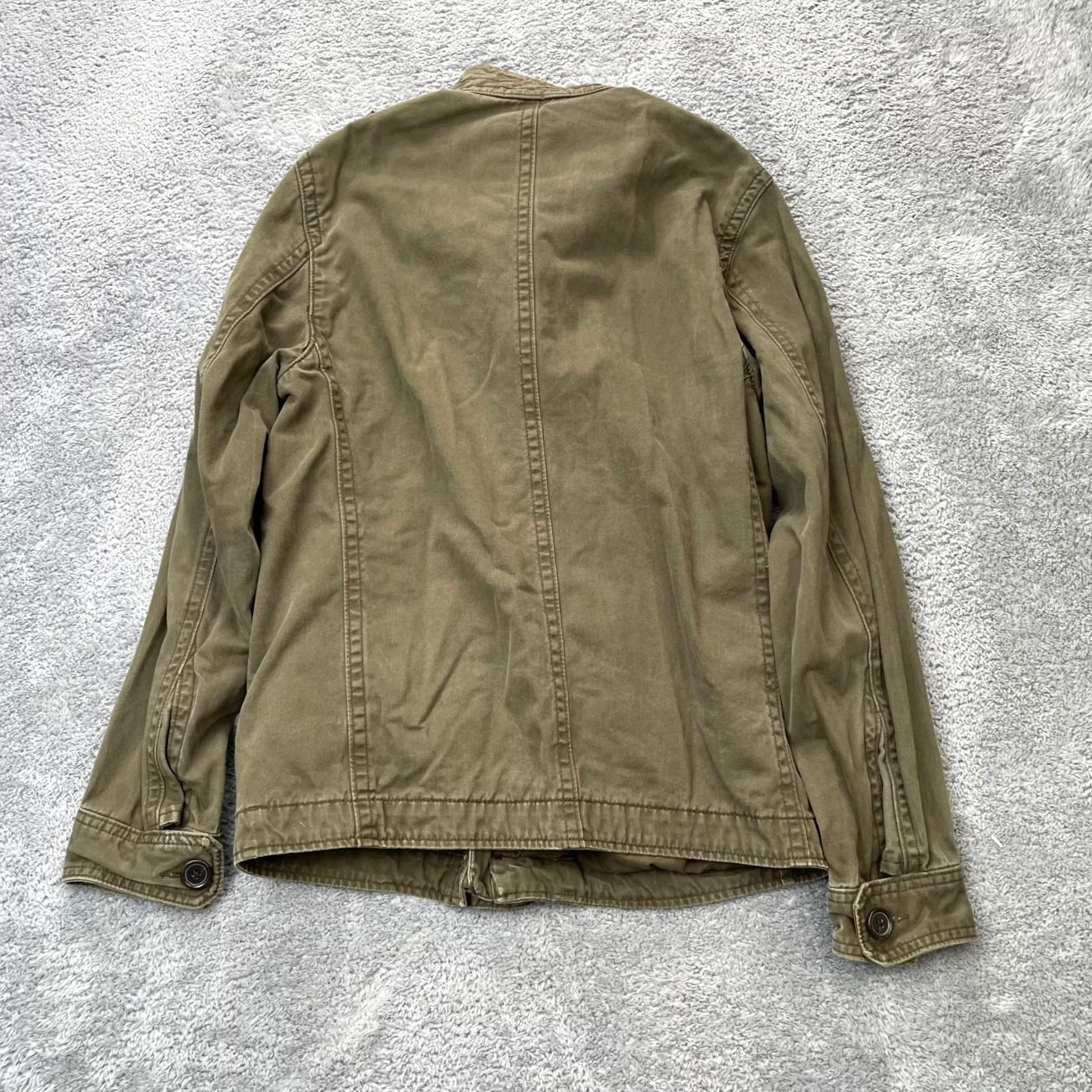 Old Navy Old Navy Jacket Mens Small Green Military Coat Zip Pockets Stand-Up Collar Regular Fit Size US S / EU 44-46 / 1 - 6 Thumbnail