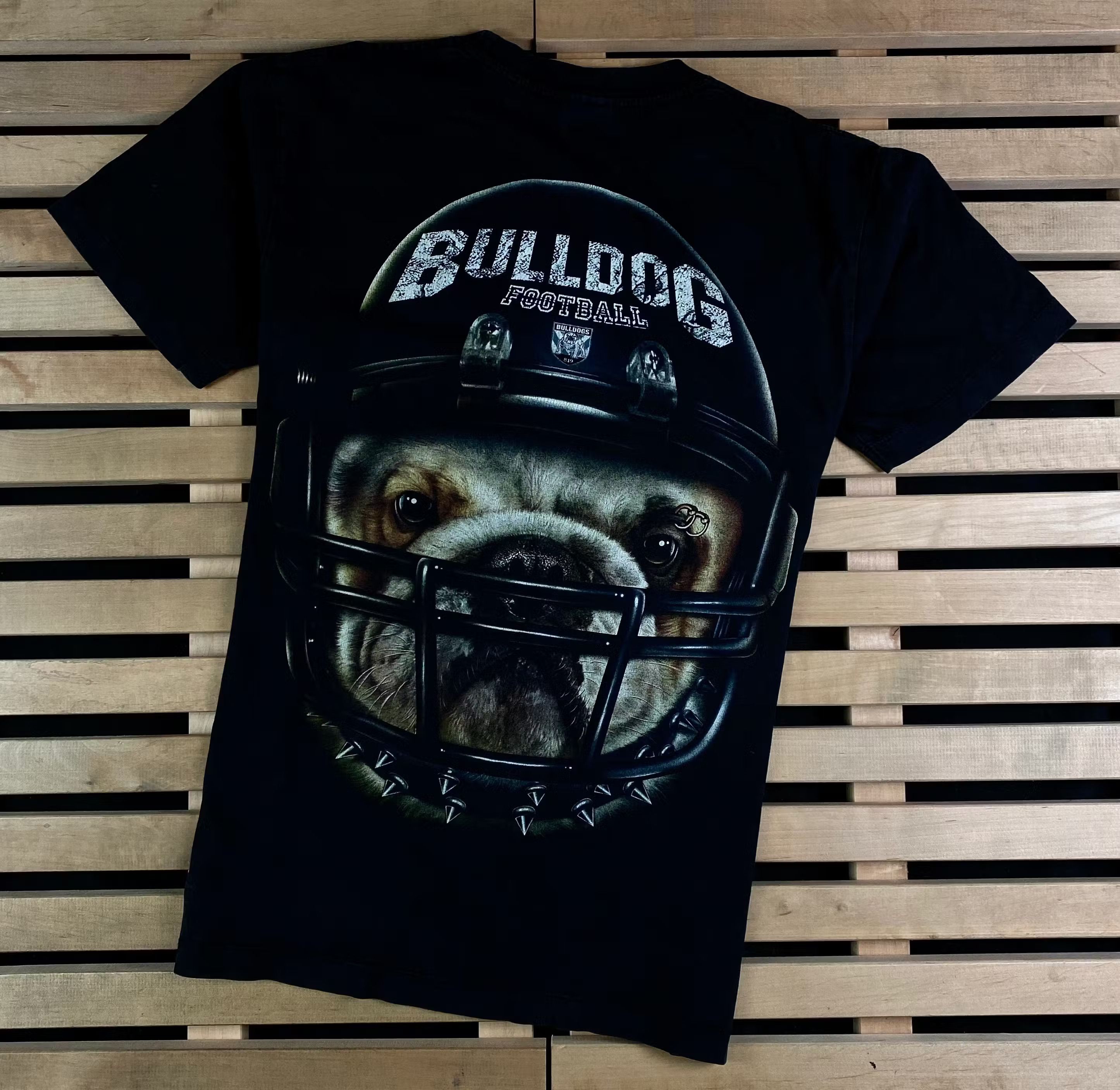 Band Tees Mens Vintage T Shirt Bulldog Football Size M Size US M / EU 48-50 / 2 - 6 Thumbnail