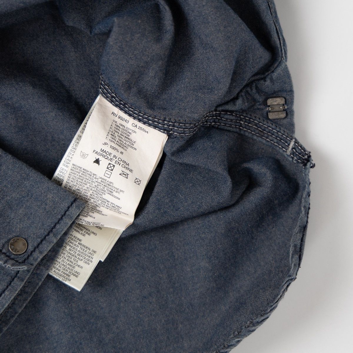 Diesel Diesel Gray Blue Button Up Denim Jean Shirt Casual Workwear Size US L / EU 52-54 / 3 - 6 Thumbnail
