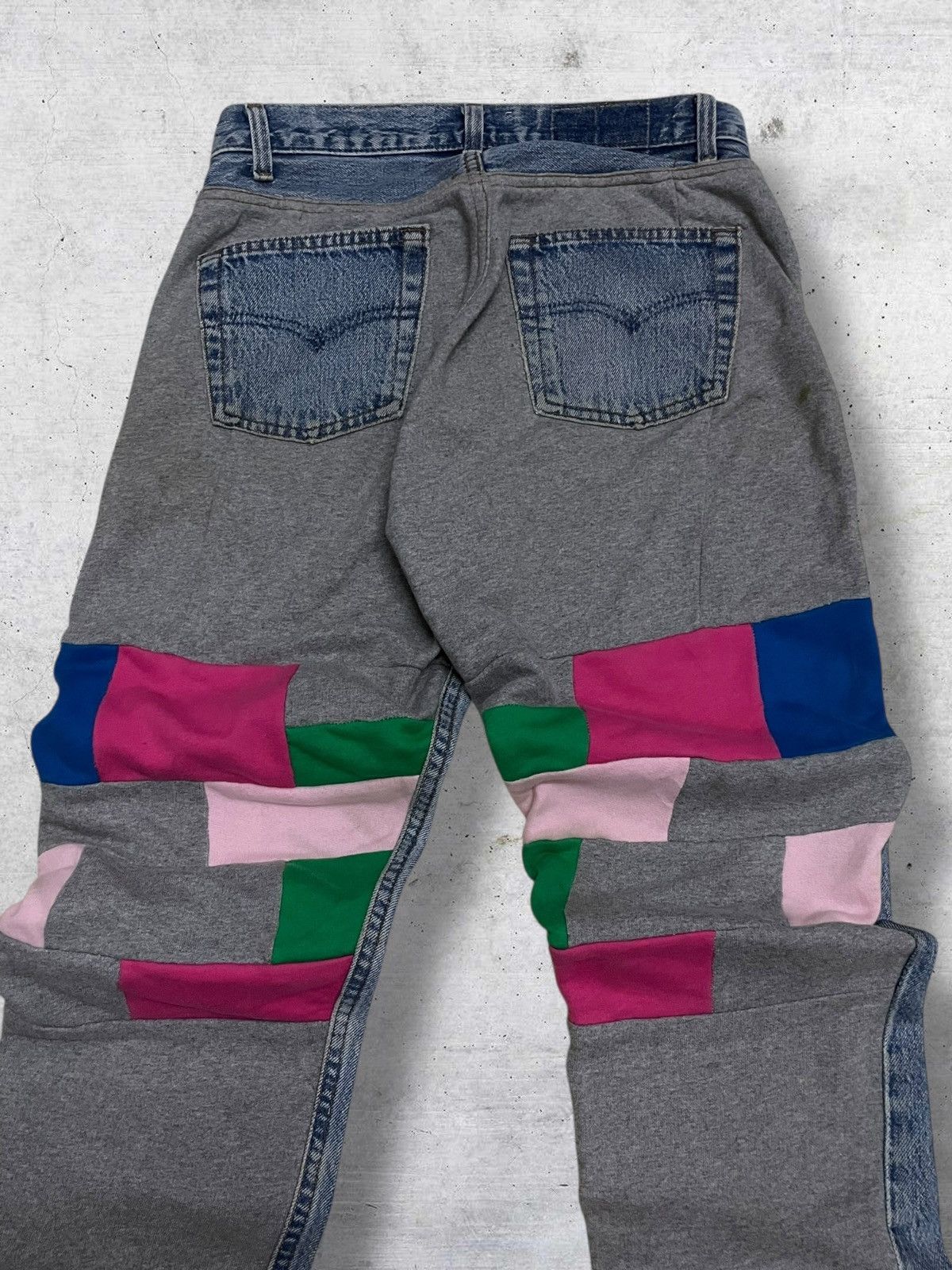 Japanese Brand H&+KB VINTAGE 1990S JAPAN DESIGNER DENIM REBUILD SWEATPANT Size US 28 / EU 44 - 11 Thumbnail