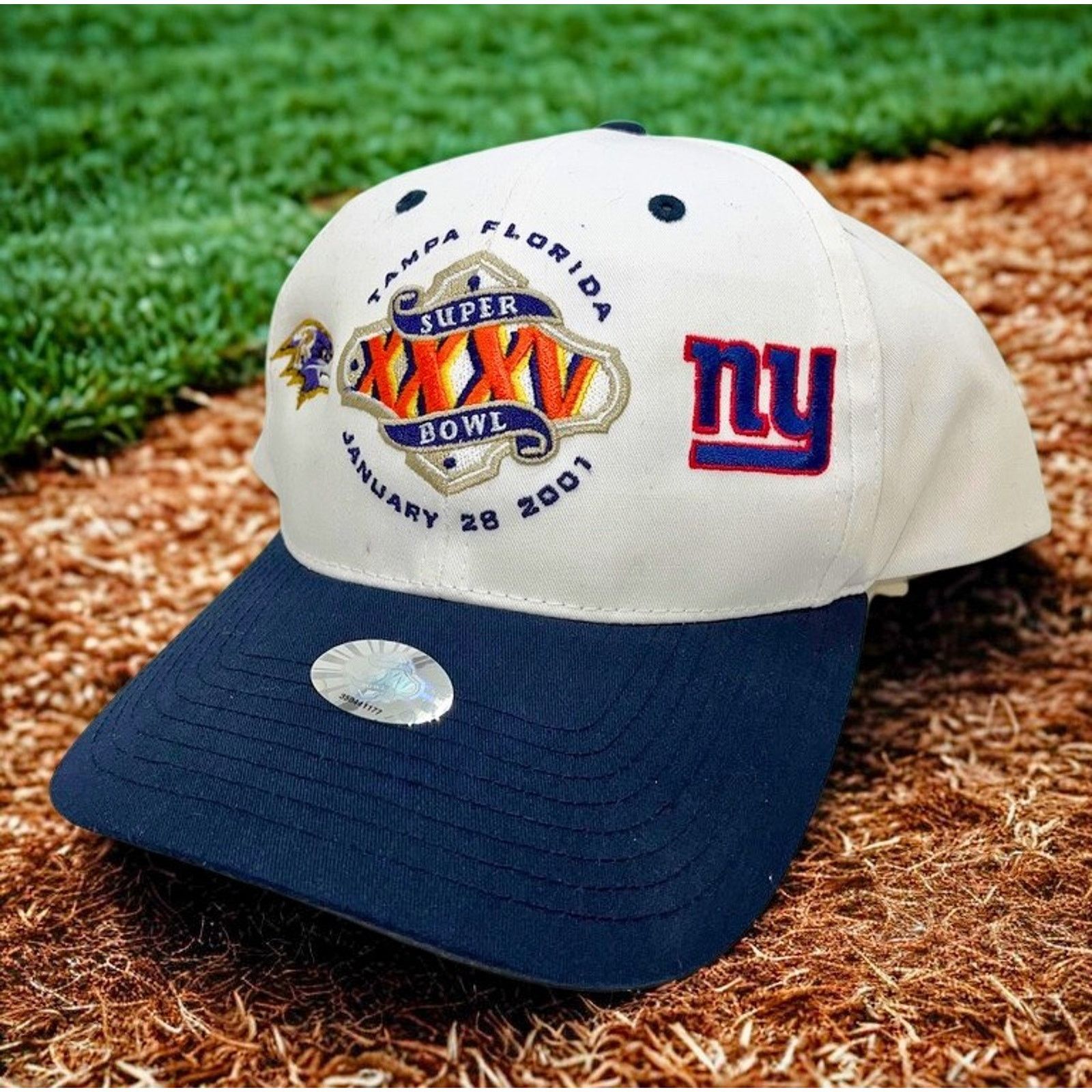 Twins Enterprise Inc. Super Bowl XXXV Giants vs Ravens Hat Twin Enterprises NFL Size ONE SIZE - 11 Thumbnail