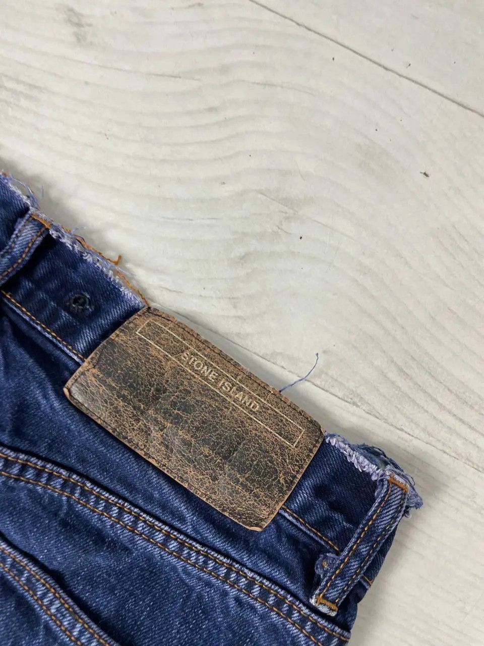 Stone Island Vintage Stone Island Denim Jeans 90s Distrissed Faded Y2K Size US 31 - 11 Thumbnail