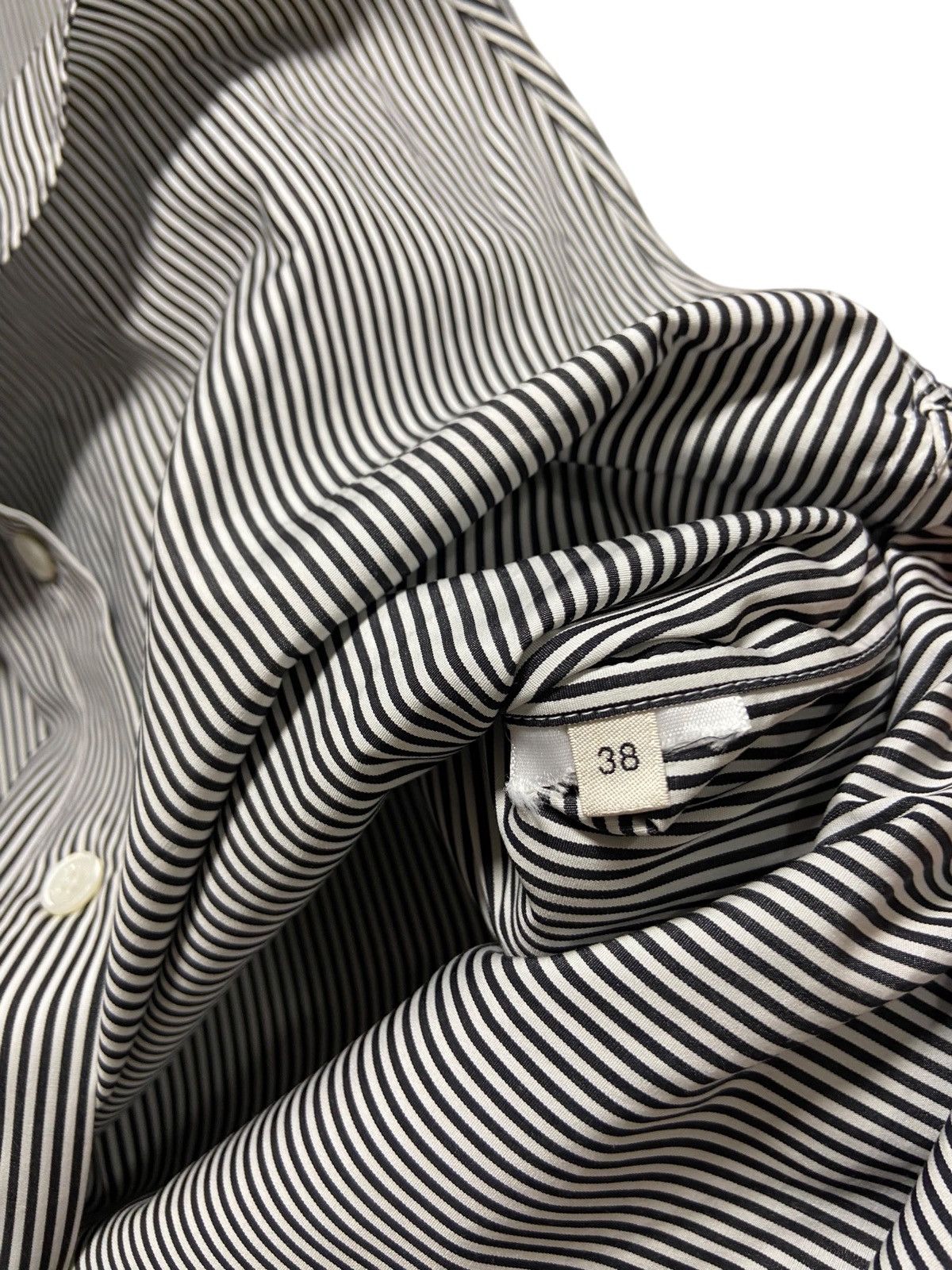 Celine × Designer Celine Women’s Striped Long Sleeve Button Up Dress Size S / US 4 / IT 40 - 10 Thumbnail