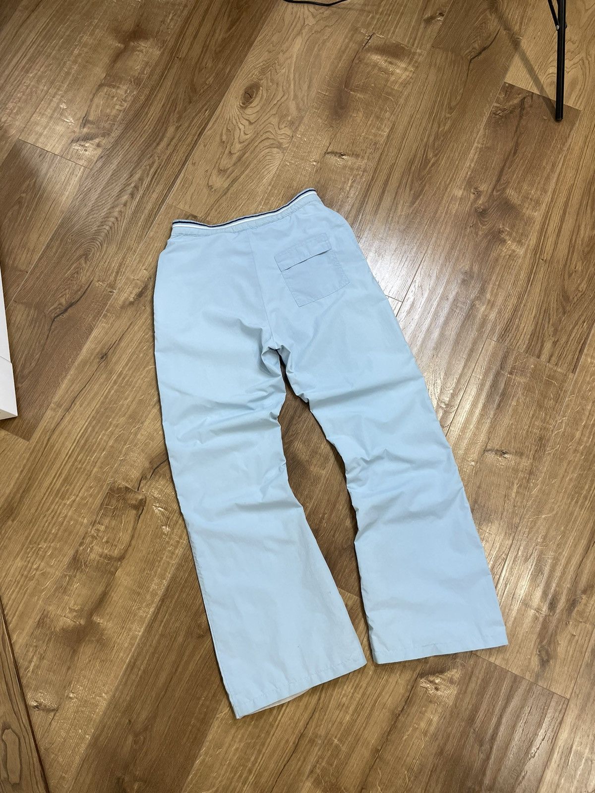 Nike × Vintage Vintage Nike 90’s Y2K Style Nylon Drill Blue Track Pants Size 27" / US 4 / IT 40 - 13 Thumbnail