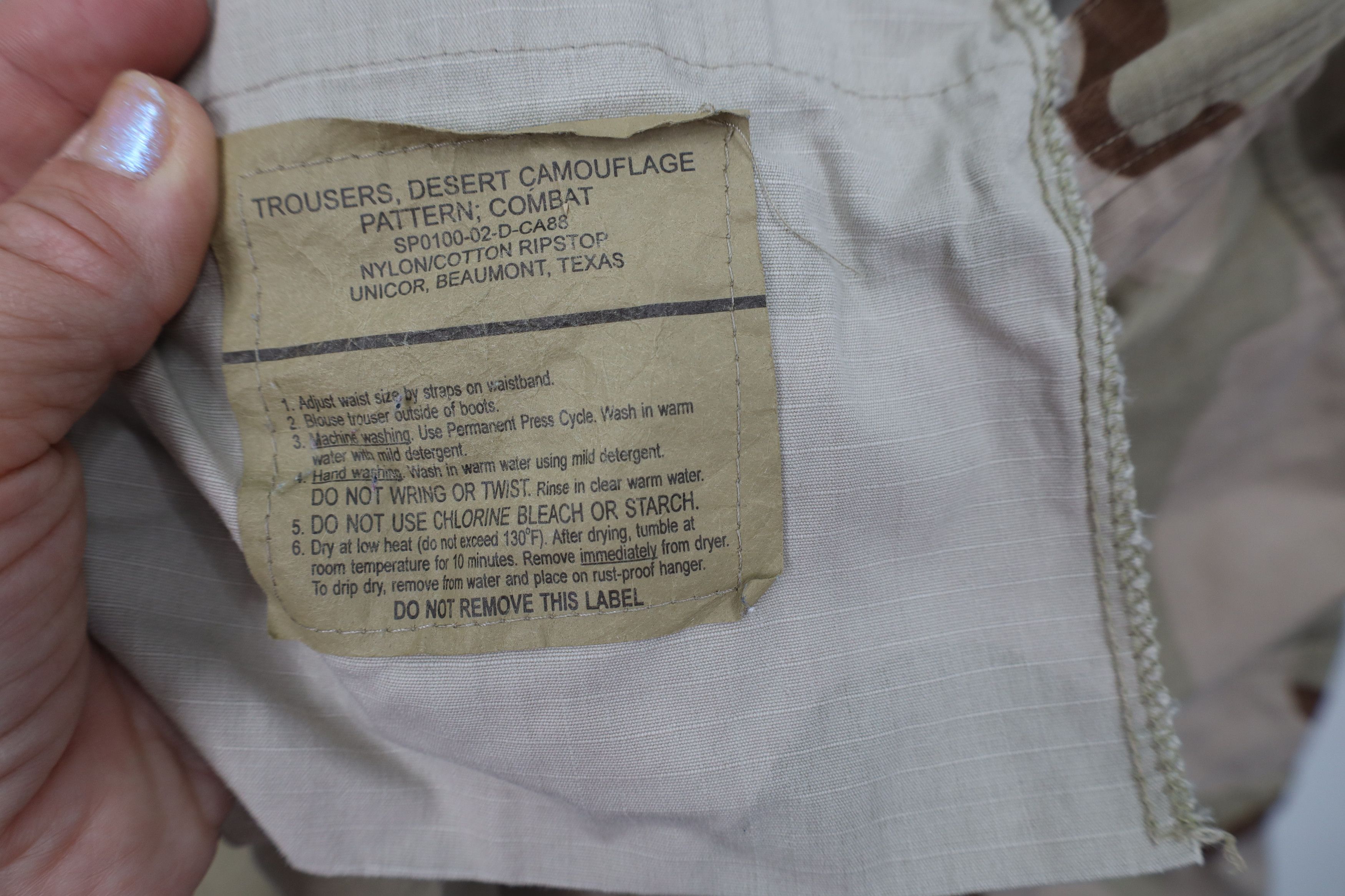Vintage Vintage Y2K 2002 USGI Camouflage Combat Cargo Pants Ripstop Size US 36 / EU 52 - 10 Thumbnail
