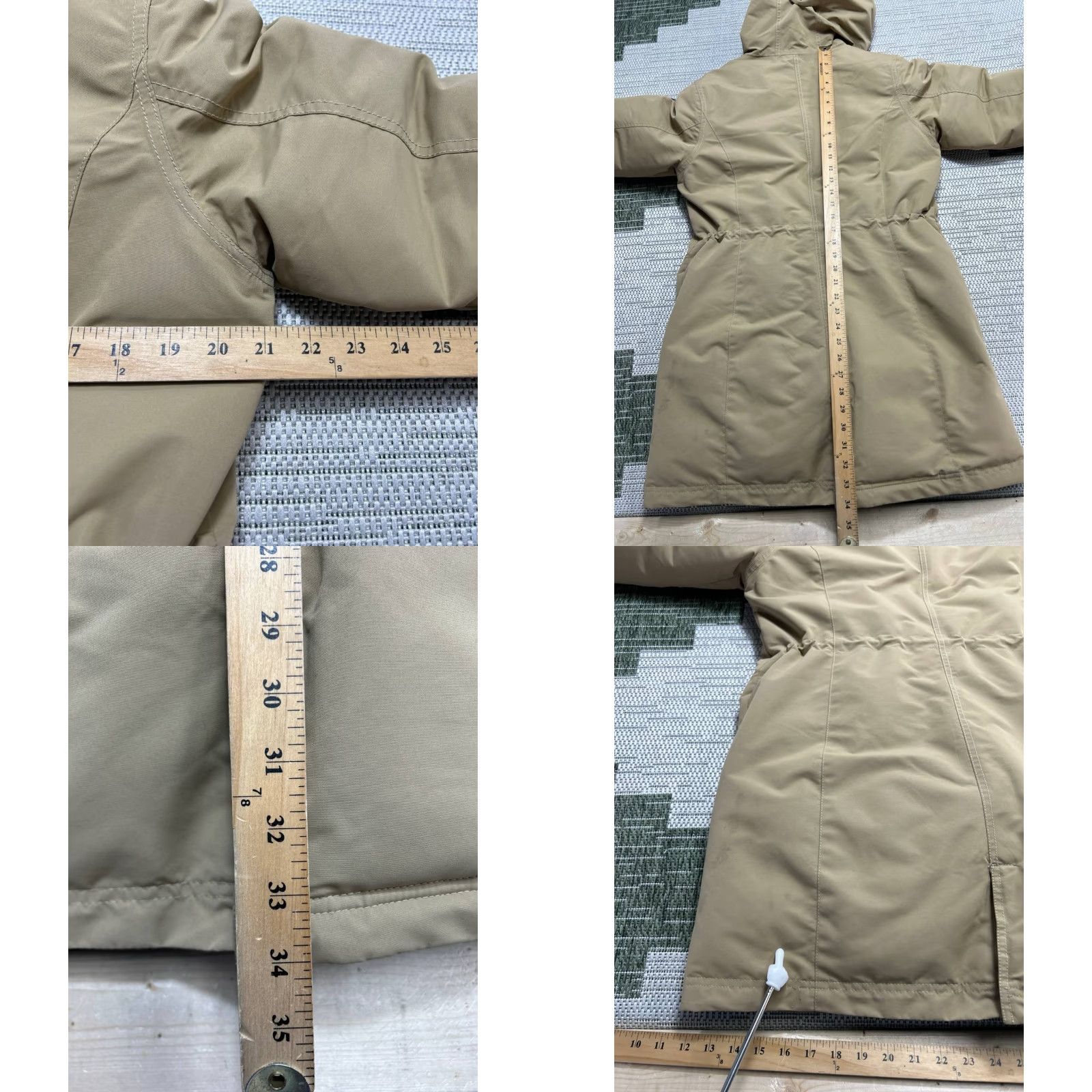 Vintage Columbia Parka Jacket Womens Large Beige Omni Heat Infinity Insulated Hooded Mid-Length Casual Outdoor Modern Winter Size L / US 10 / IT 46 - 9 Thumbnail