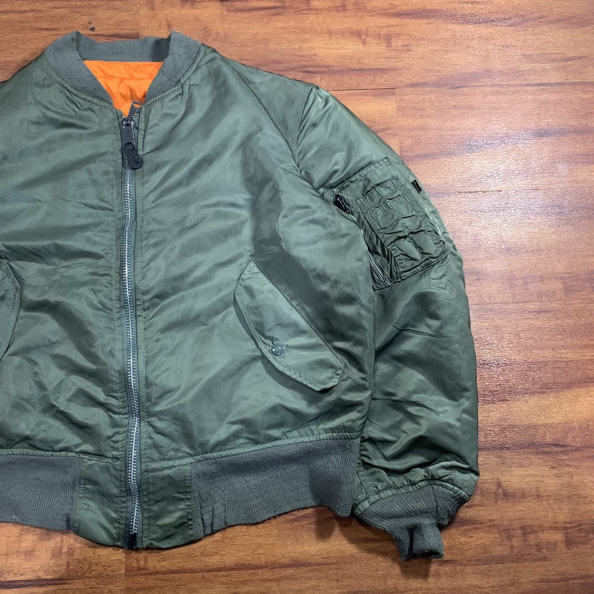 Alpha Industries × Vintage Vintage 1968 alpha industries MA 1 bomber jacket Size US L / EU 52-54 / 3 - 2 Thumbnail