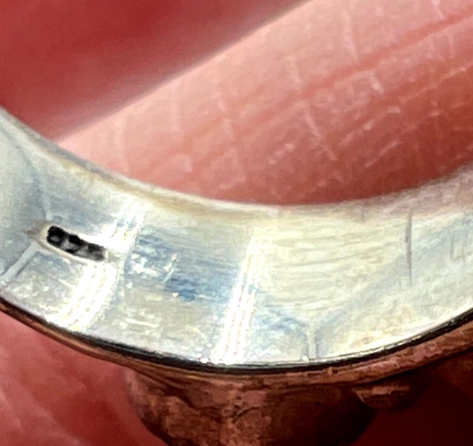 Other Sterling Silver Wide Ring with Bezel-Set Buffalo Turquoise Size ONE SIZE - 5 Thumbnail