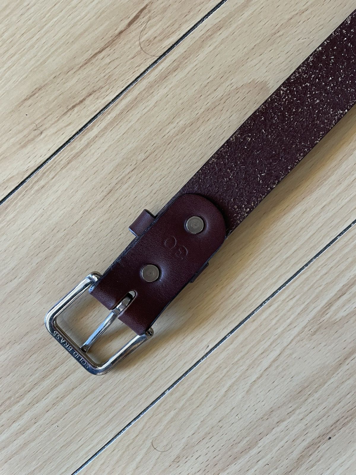 Tanner Goods Tanner Goods Brown Leather Belt Size 30 - 2 Thumbnail
