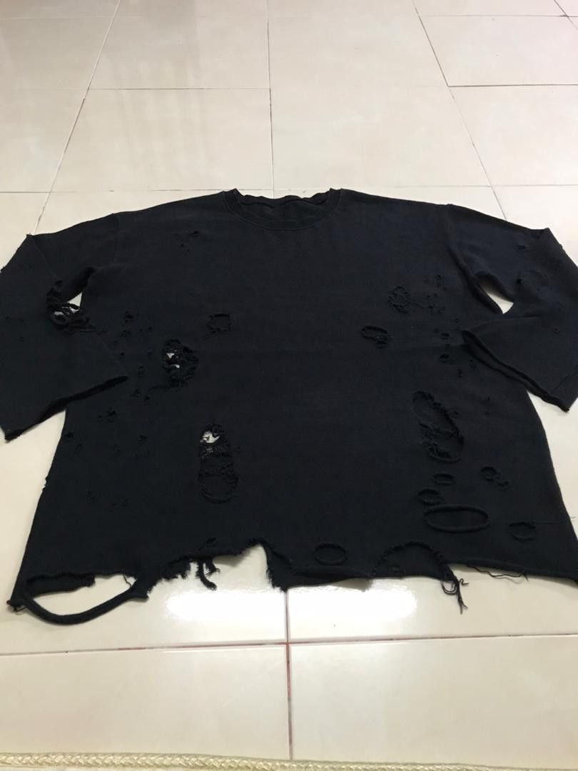 Japanese Brand DISTRESSED PUNK ROCK STYLE SHIRT Size US L / EU 52-54 / 3 - 5 Thumbnail