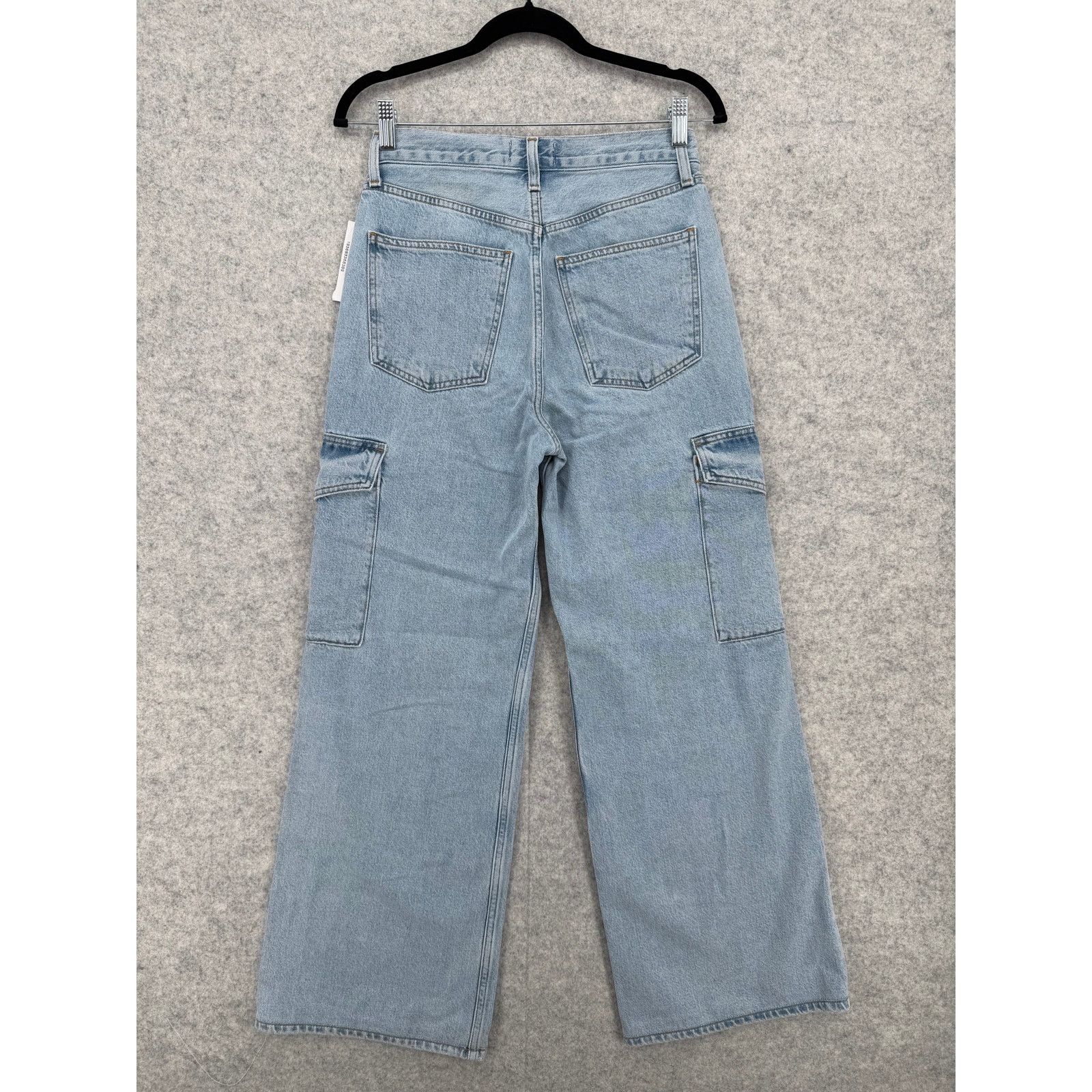 Agolde NEW AGOLDE Realm Light Blue Minka Cargo Jeans Size Womens 25 Size 25" / US 0 / IT 36 - 7 Thumbnail