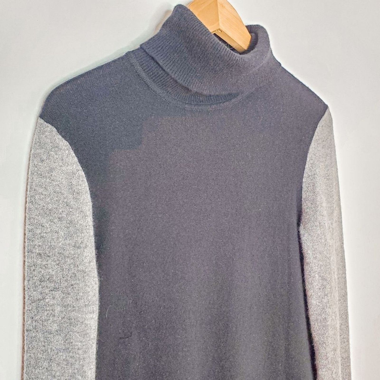 Equipment Equipment Black Gray 100% Cashmere Oscar Sweater Dress Sz M Size M / US 6-8 / IT 42-44 - 2 Thumbnail