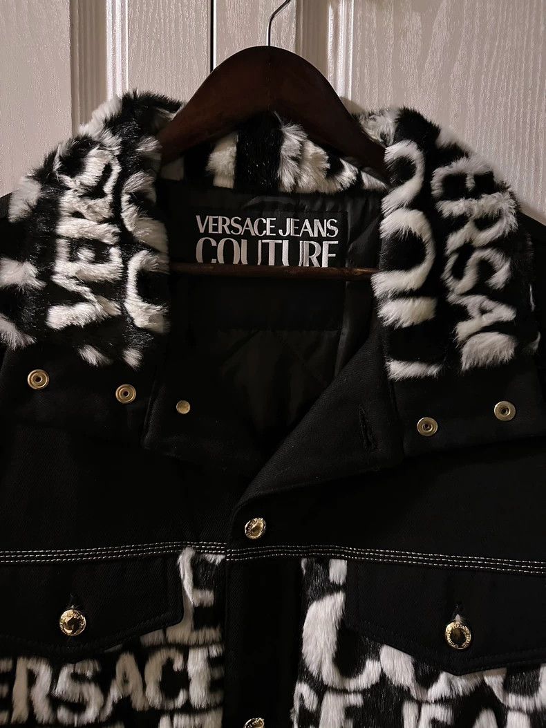 Versace Denim padded jacket