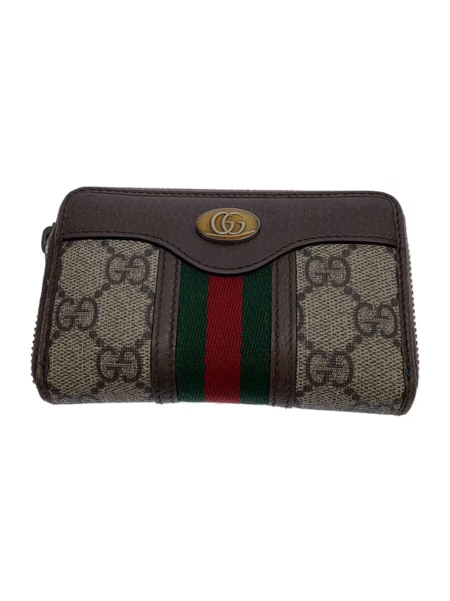 Gucci Gucci Leather Monogram Coin Case Multicolor Size ONE SIZE - 1 Thumbnail
