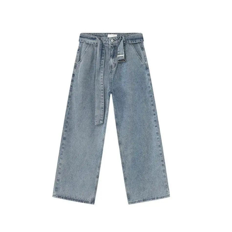 Japanese Brand Retro loose straight leg high street jeans Size US 32 / EU 48 - 4 Thumbnail