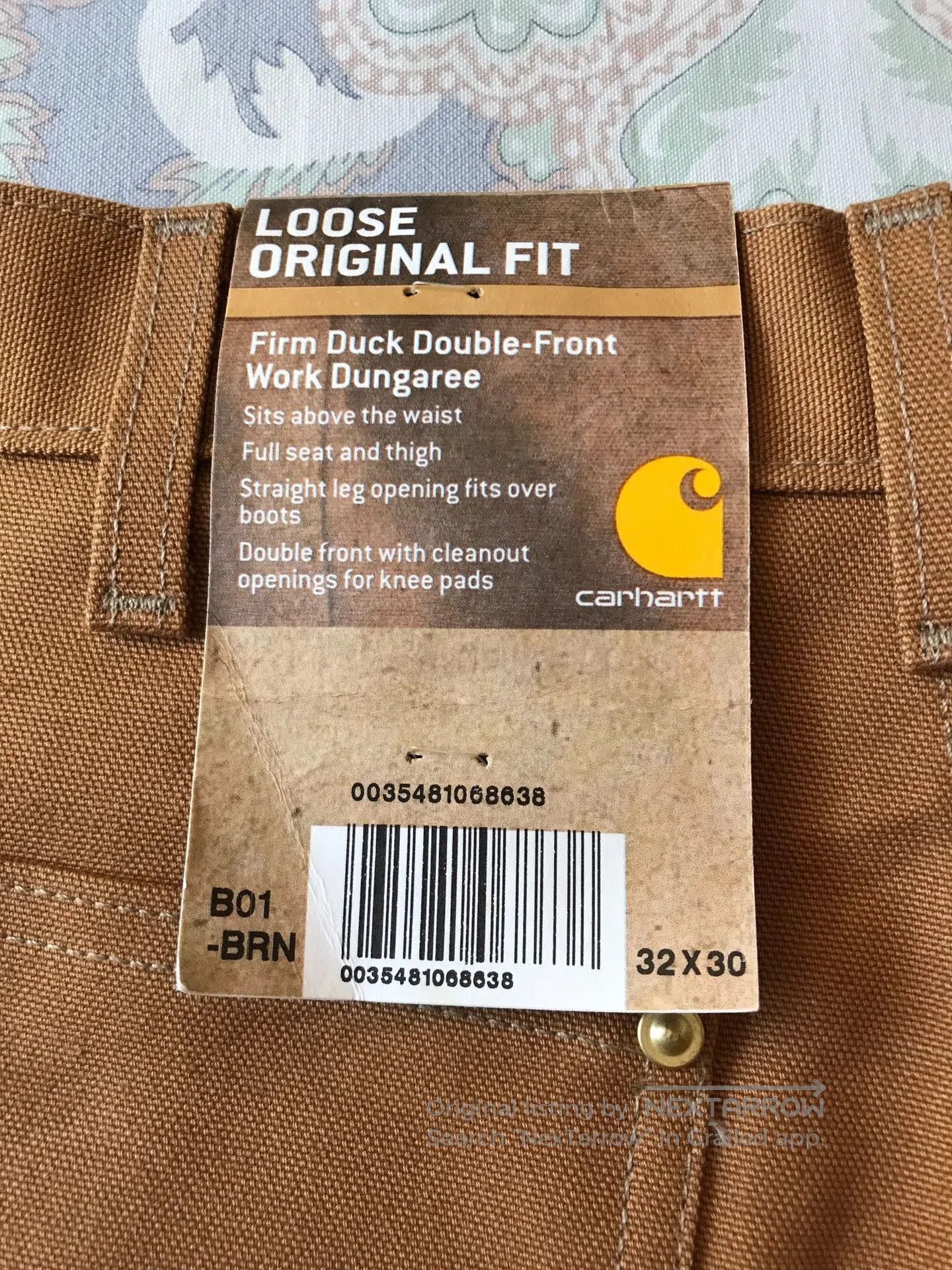 Carhartt Carhartt B01 BRN W32L30 Work Pants. Size US 32 / EU 48 - 8 Thumbnail
