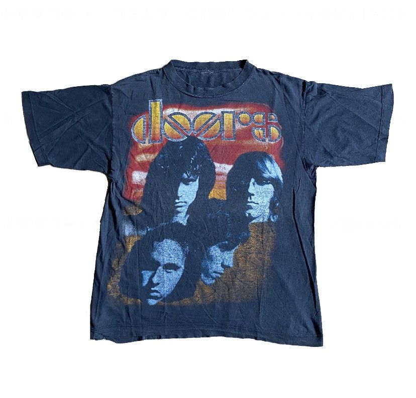 image of Band Tees x Vintage 90's The Doors Mount Rushmore T-Shirt in Black, Men's (Size Large)
