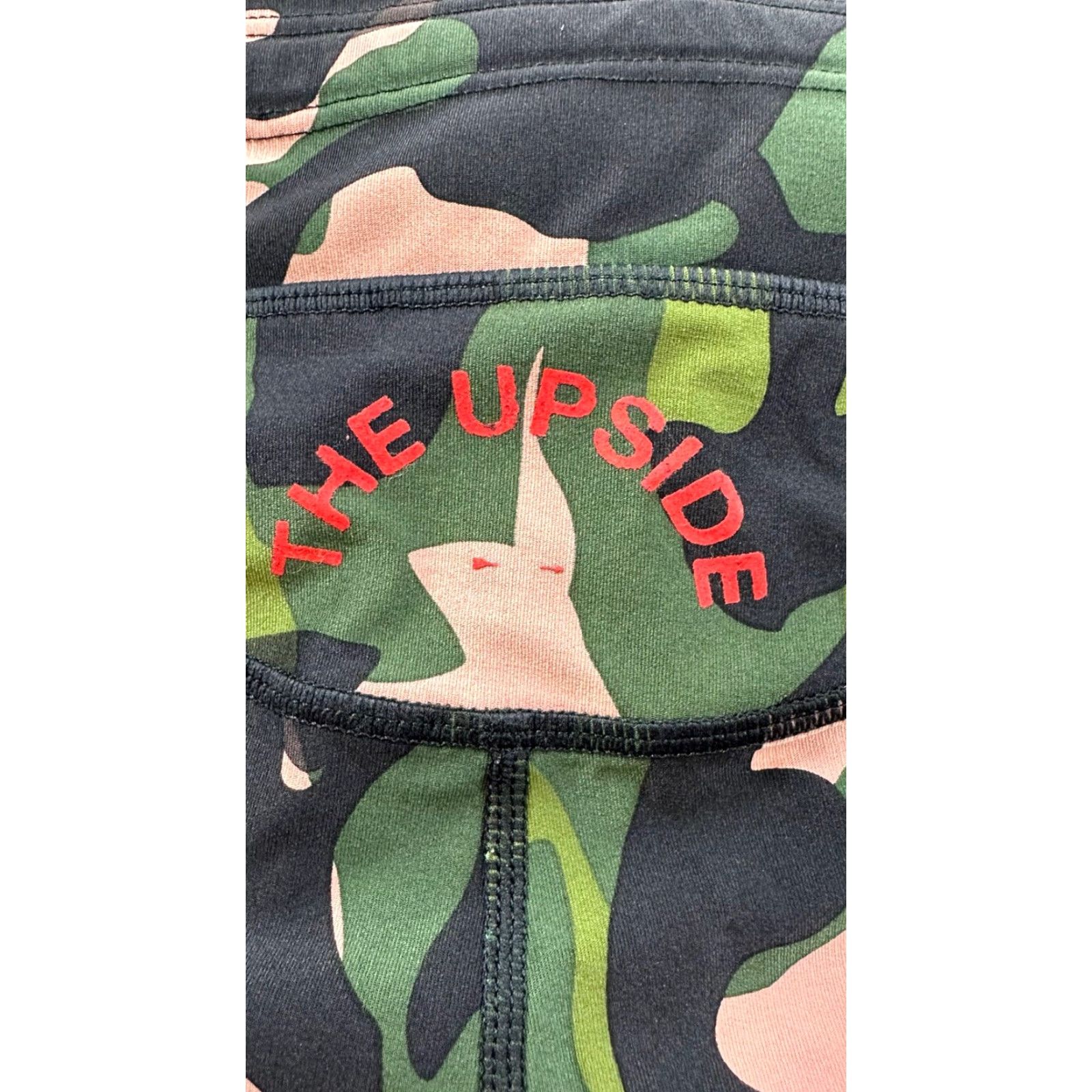 The Upside VINTAGE The Upside Leggings Women’s Small Green Crystal Camo Size 28" / US 6 / IT 42 - 6 Thumbnail