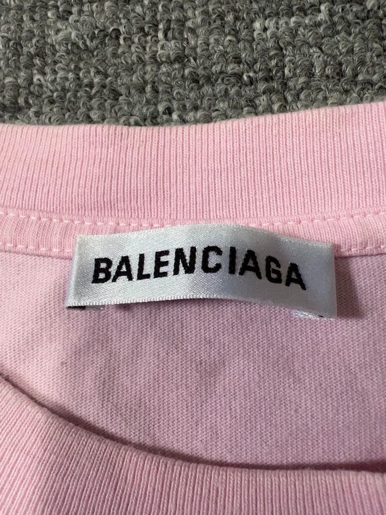Balenciaga Balenciaga Pink Crew Short Sleeve TShirt-2506 Size S / US 4 / IT 40 - 3 Thumbnail