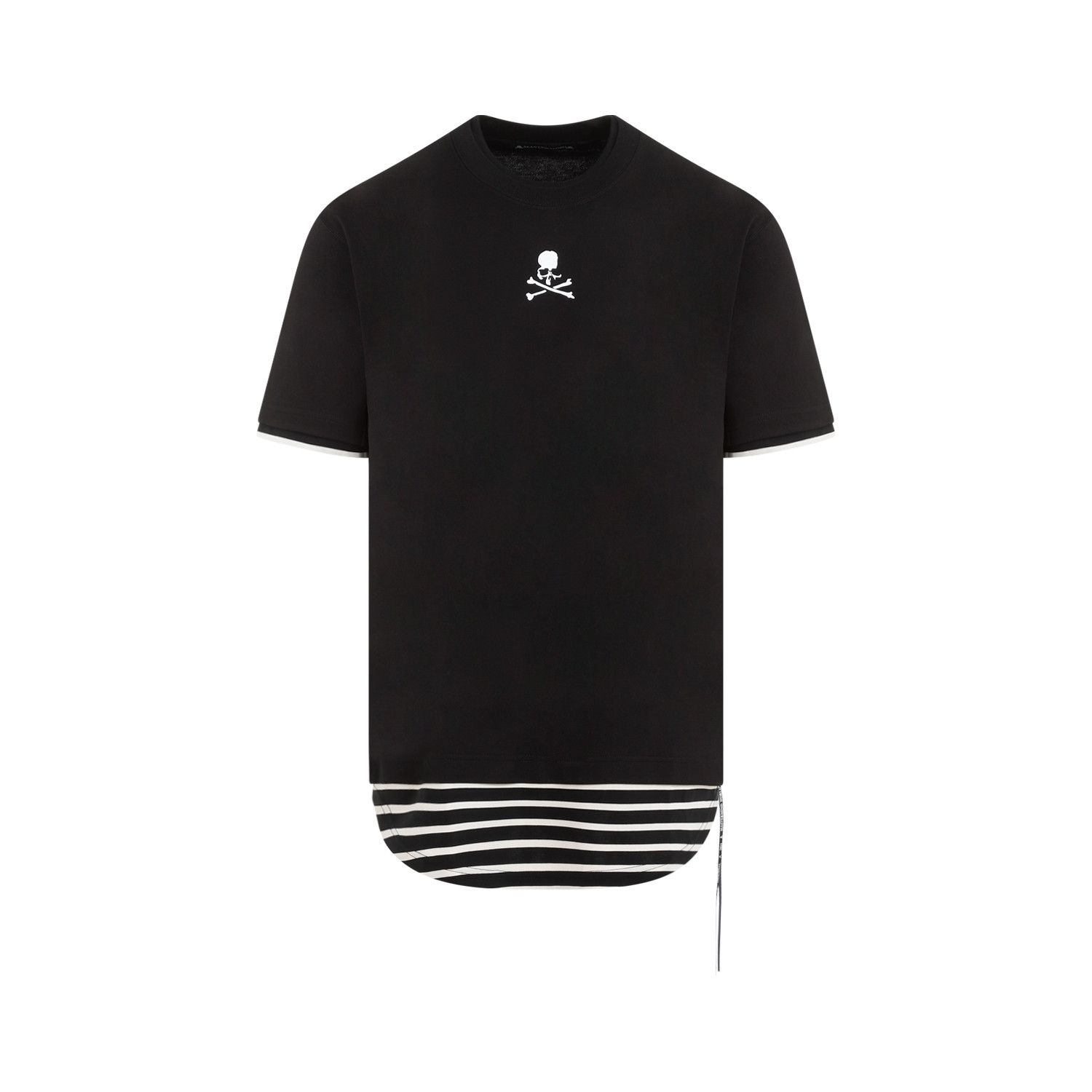 VIP【関税送料無料】希少 Mastermind World Layered Tee MASTERMIND WORLD Men's x Vanson Long Sleeve T-Shirt in Black