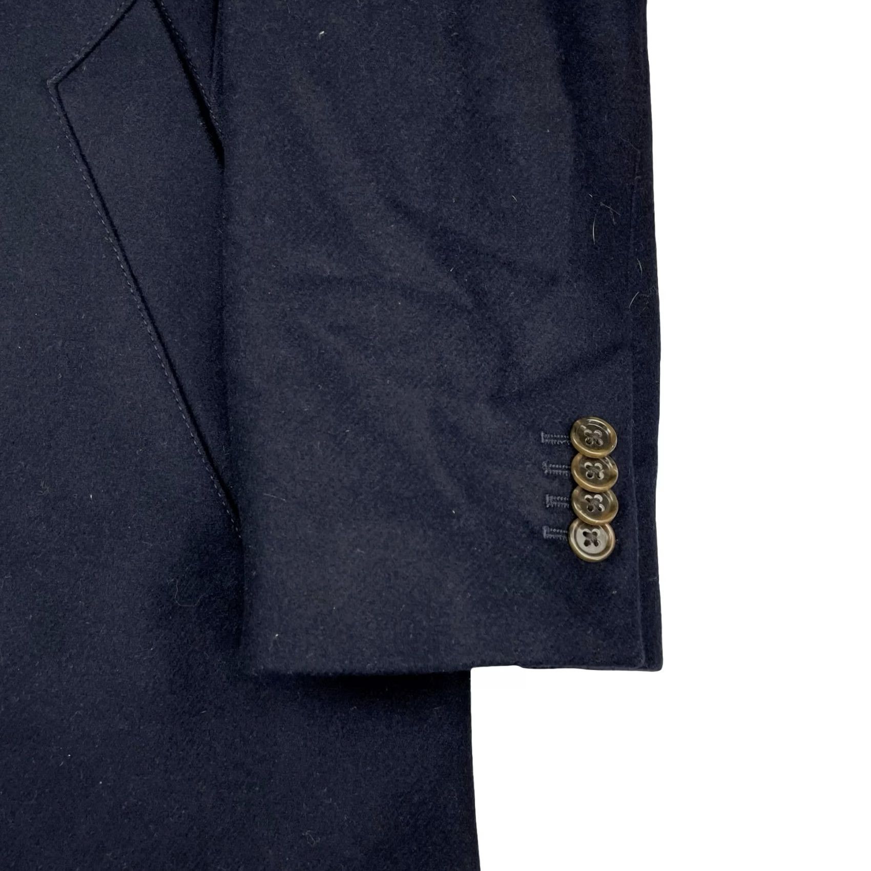 Ralph Lauren Banana Republic Men's Wool/Cashmere Trench Coat Navy Blue XL Size US XL / EU 56 / 4 - 4 Thumbnail