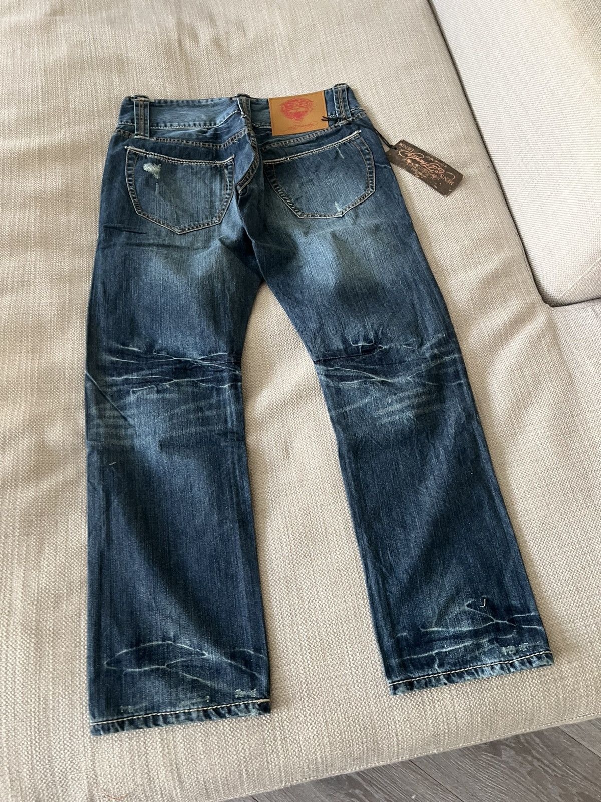 Ed Hardy Vintage Ed Hardy Tiger Denim Jeans Y2K by Christian Audigier Size US 34 / EU 50 - 17 Thumbnail