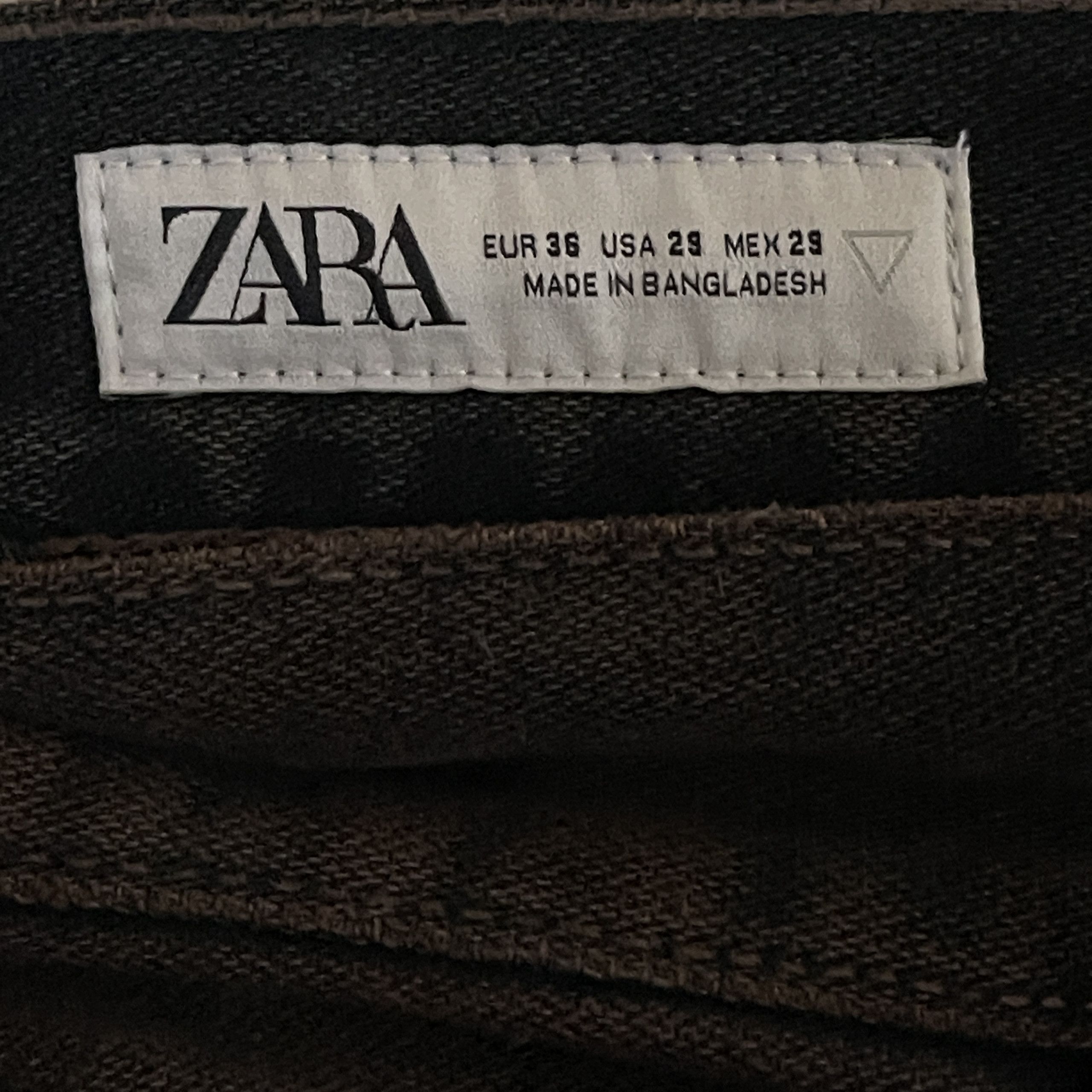 Other × Zara ZARA - Brown Wide Fit Baggy Jeans Size US 29 - 3 Thumbnail