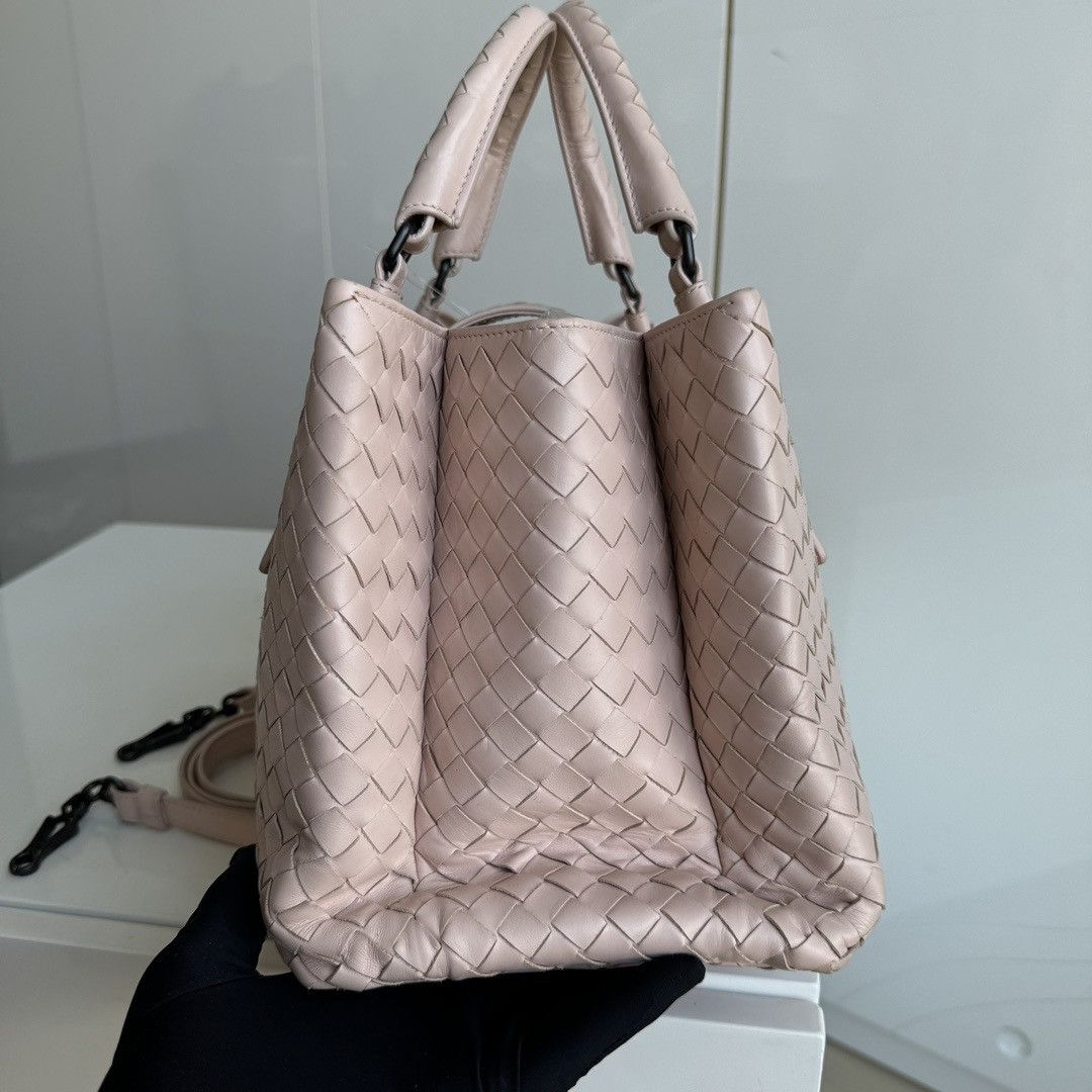 Bottega Veneta Bottega Veneta Intrecciato Nappa Small Roma Leather Tote Size ONE SIZE - 4 Thumbnail