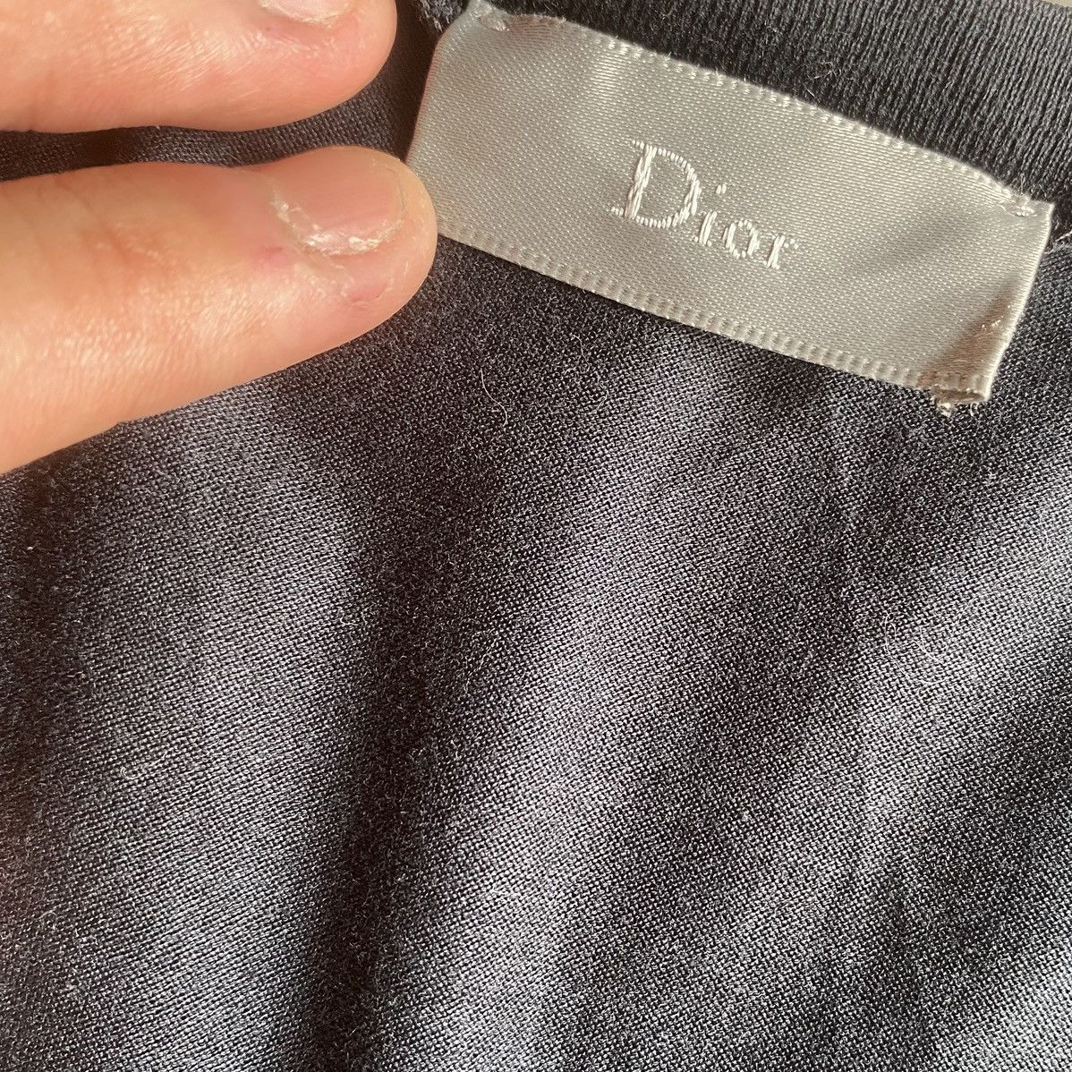 Dior Been Embroidered V Neck Tee Size US XS / EU 42 / 0 - 5 Thumbnail